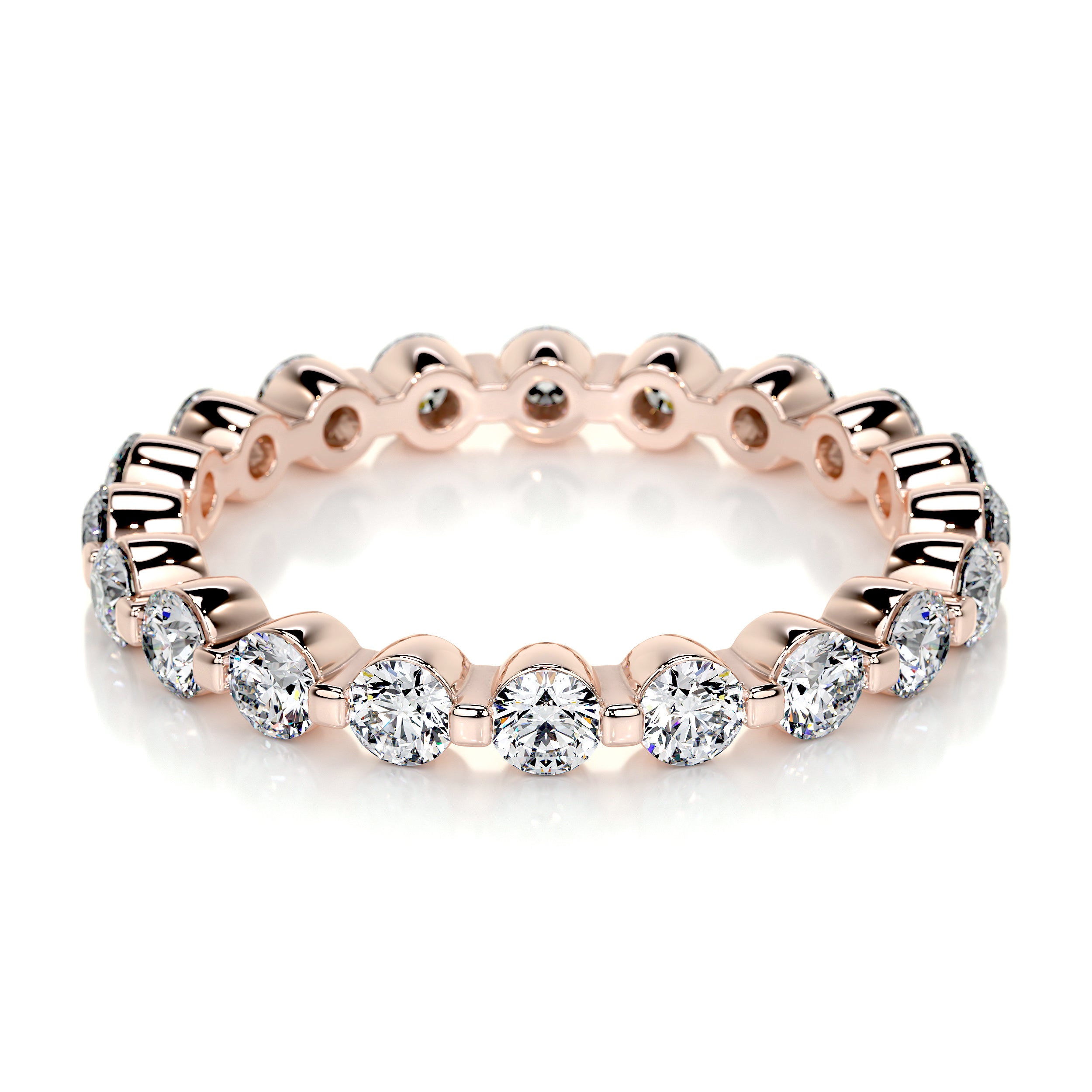 Josie Lab Grown Eternity Wedding Ring (1.75 Carat) -14K Rose Gold