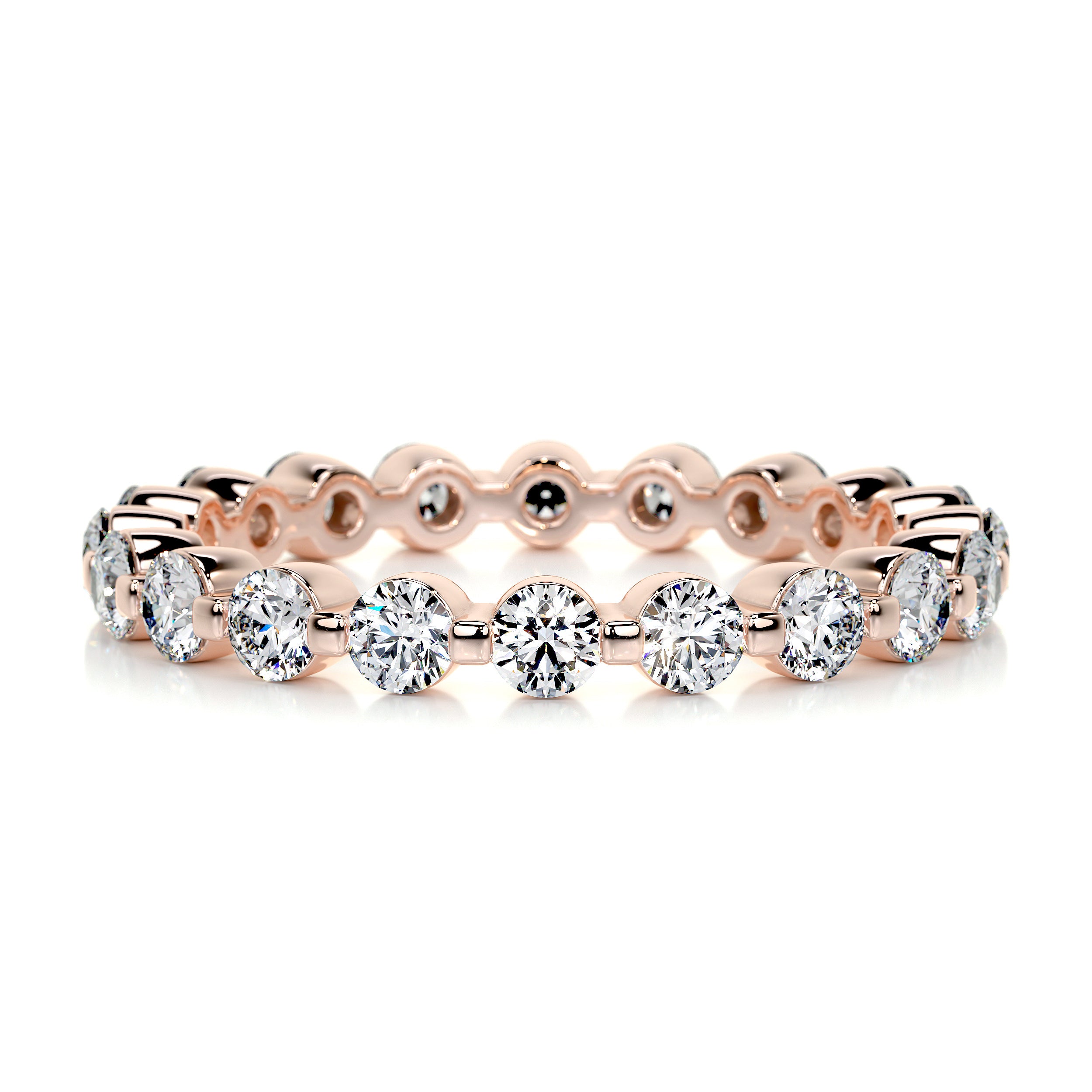 Josie Eternity Wedding Ring (1.75 Carat) -14K Rose Gold