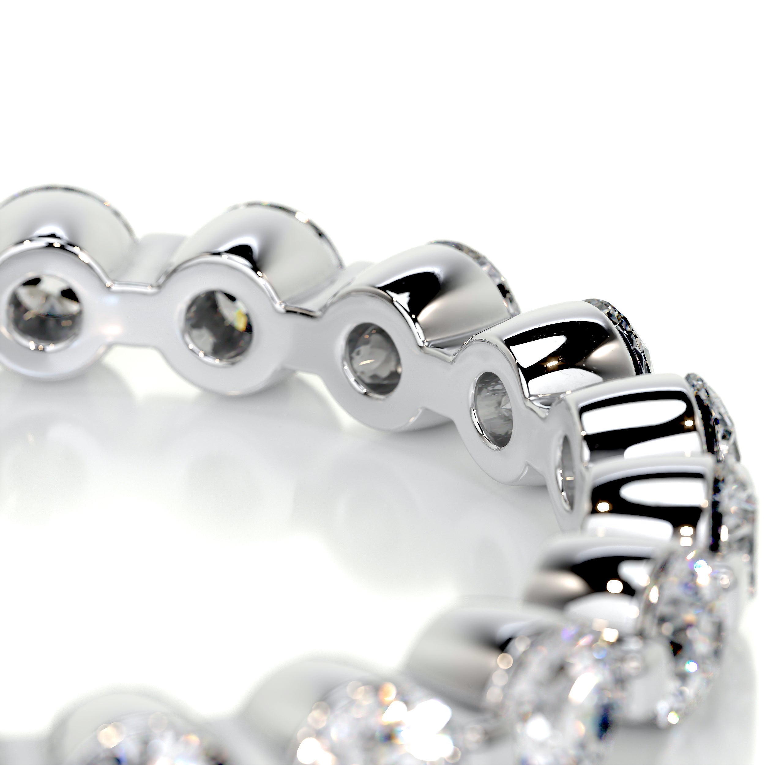 Josie Eternity Wedding Ring   (1.75 Carat) -14K White Gold