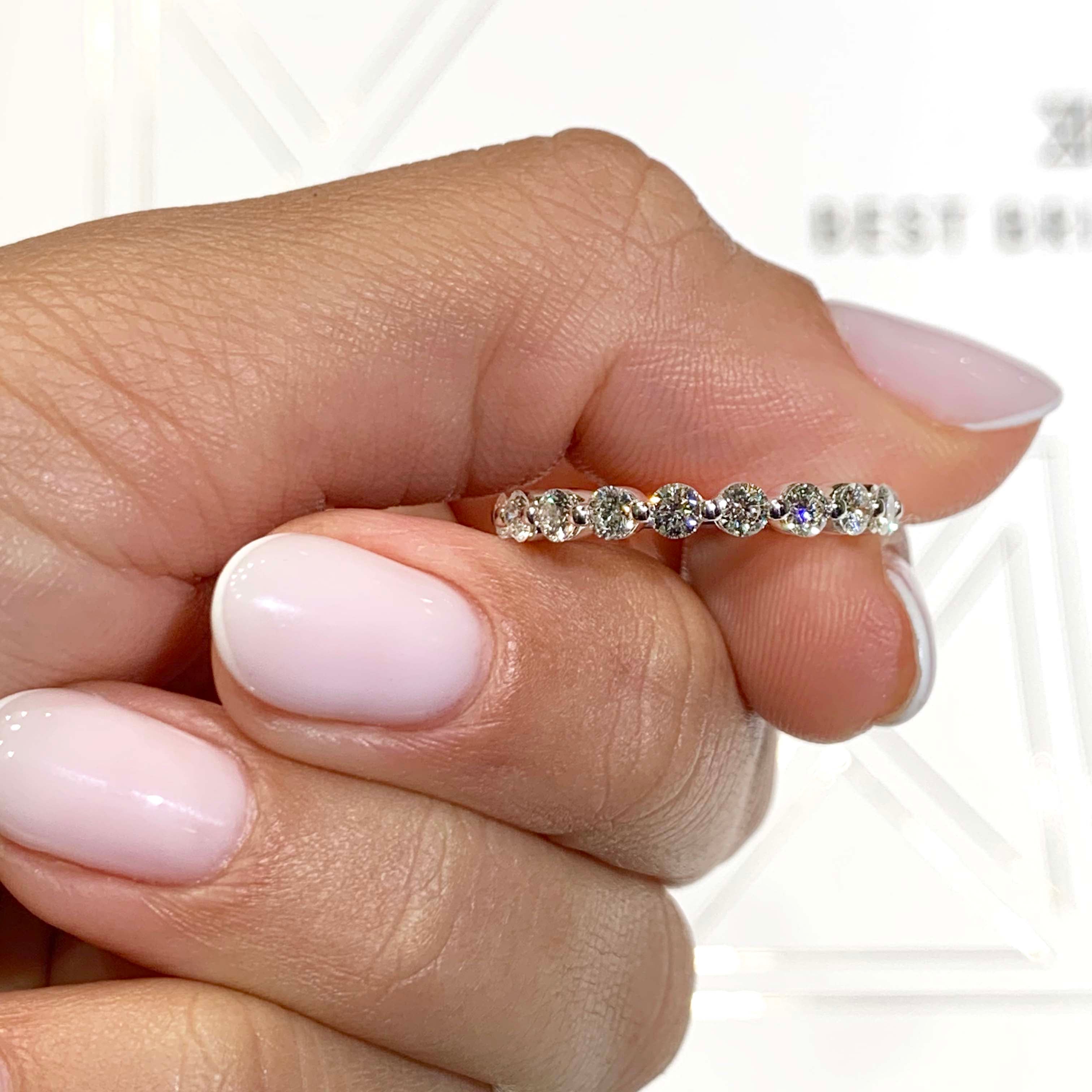 Josie Eternity Wedding Ring   (1.75 Carat) -18K White Gold