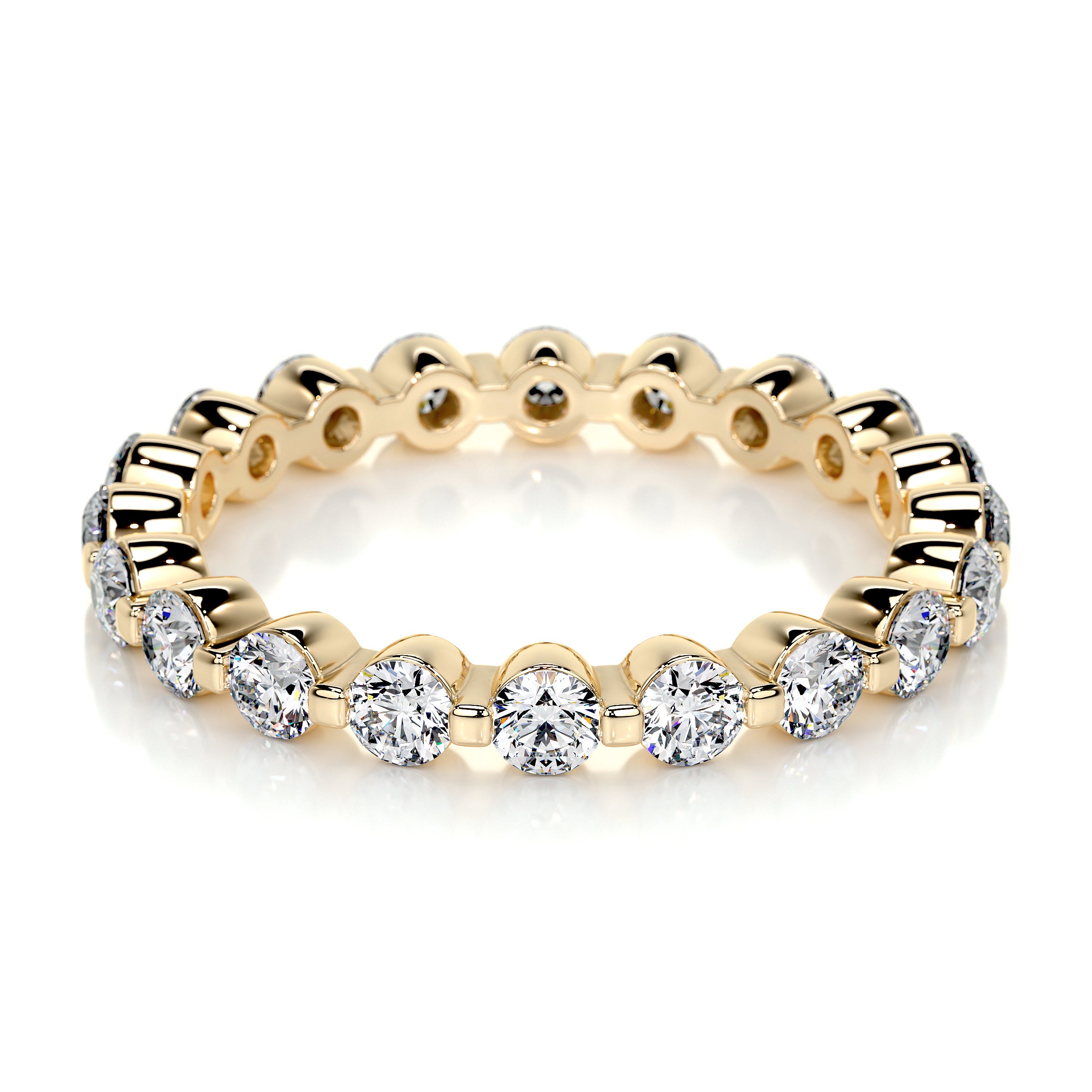 Josie Lab Grown Eternity Wedding Ring (1.75 Carat) -18K Yellow Gold