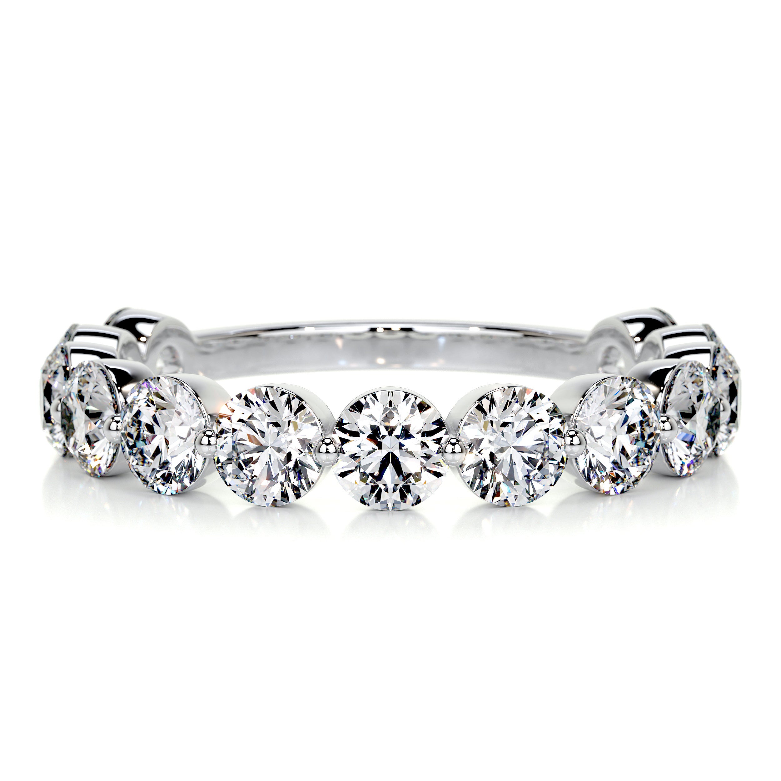 Josie Half-Eternity Wedding Ring   (2 Carat) -Platinum