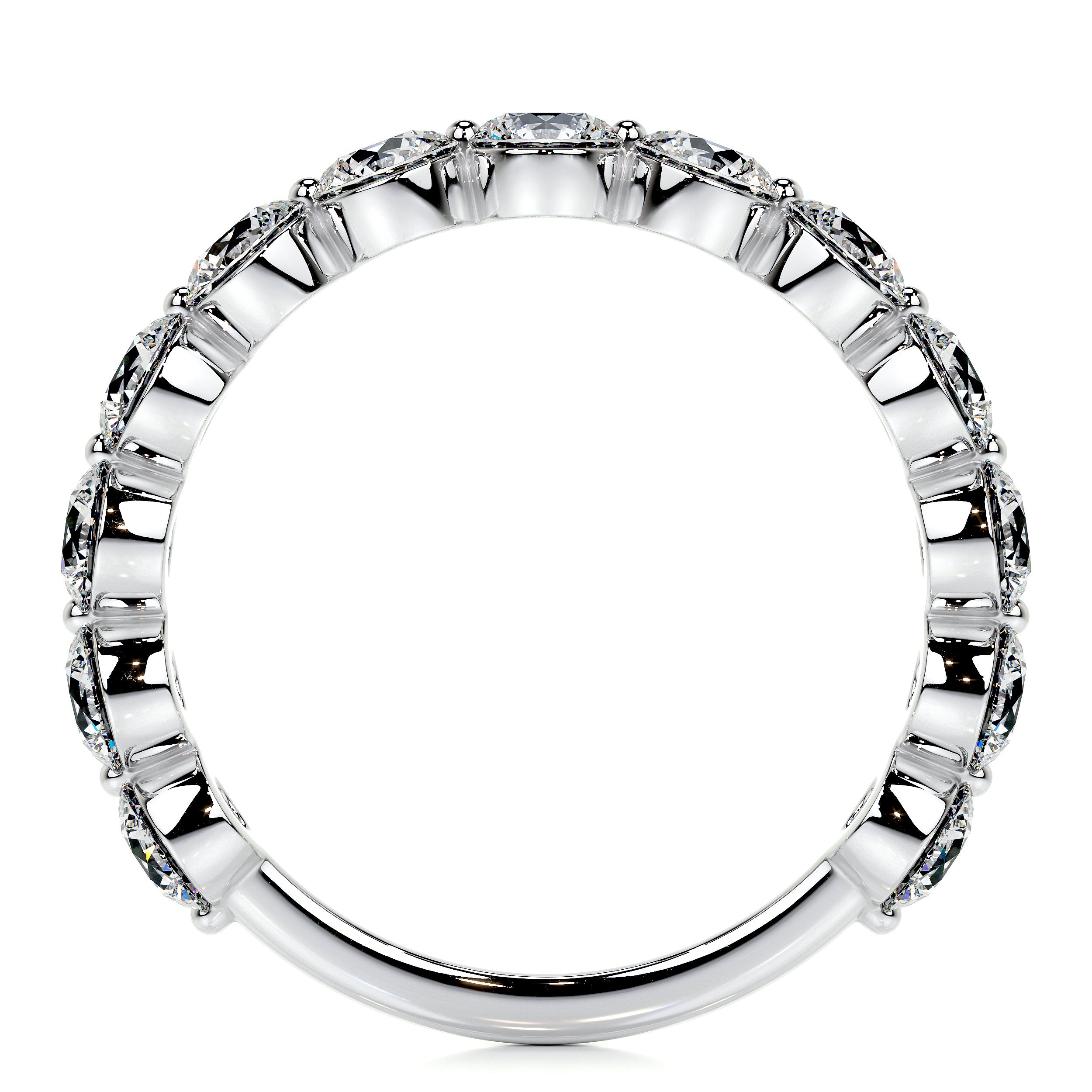 Josie Lab Grown Half-Eternity Wedding Ring (2 Carat) -Platinum