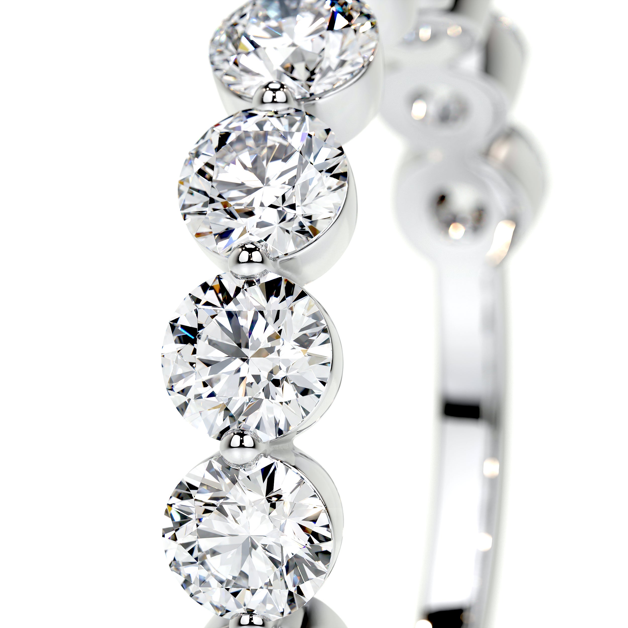 Josie Lab Grown Half-Eternity Wedding Ring (2 Carat) -Platinum
