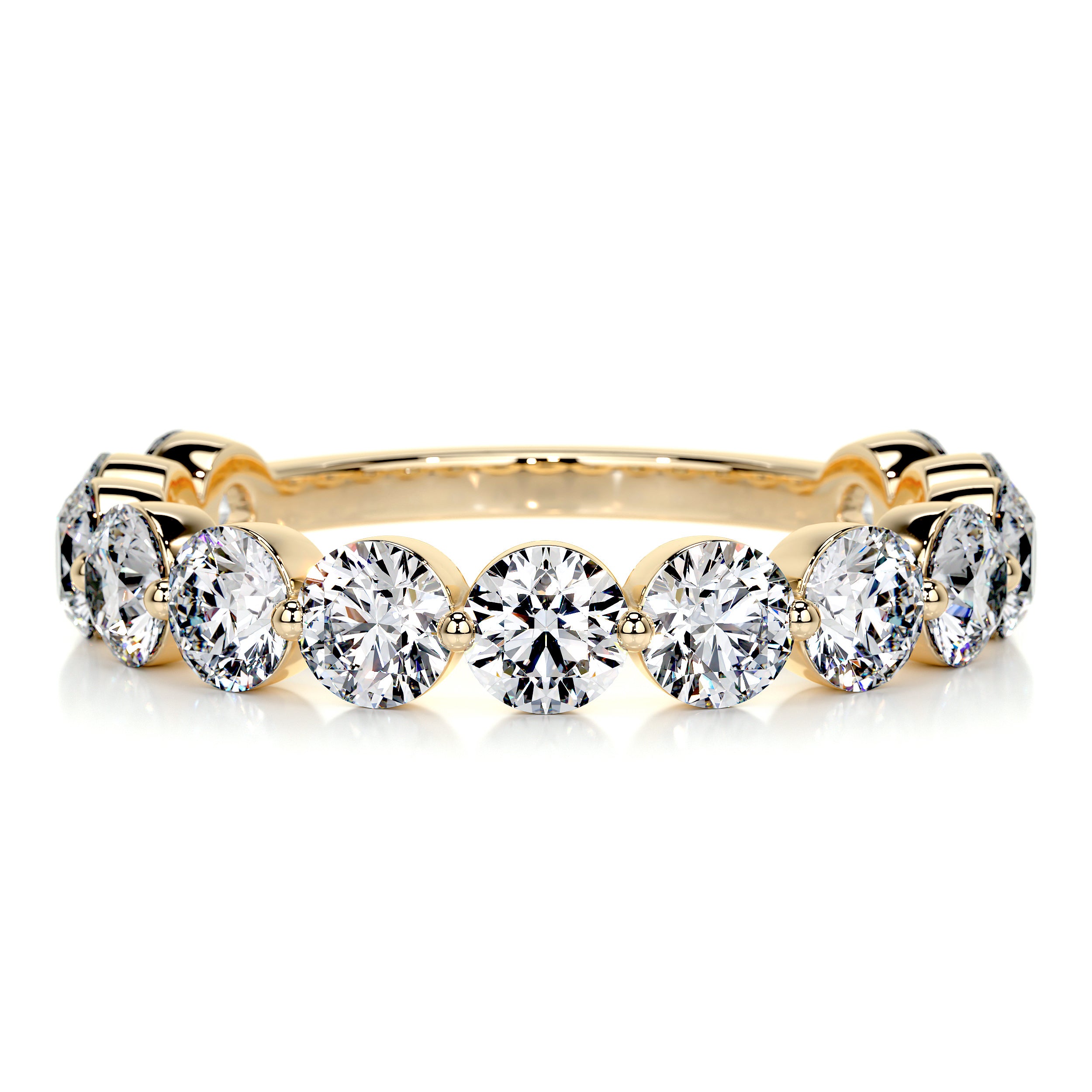 Josie Half-Eternity Wedding Ring (2 Carat) -18K Yellow Gold