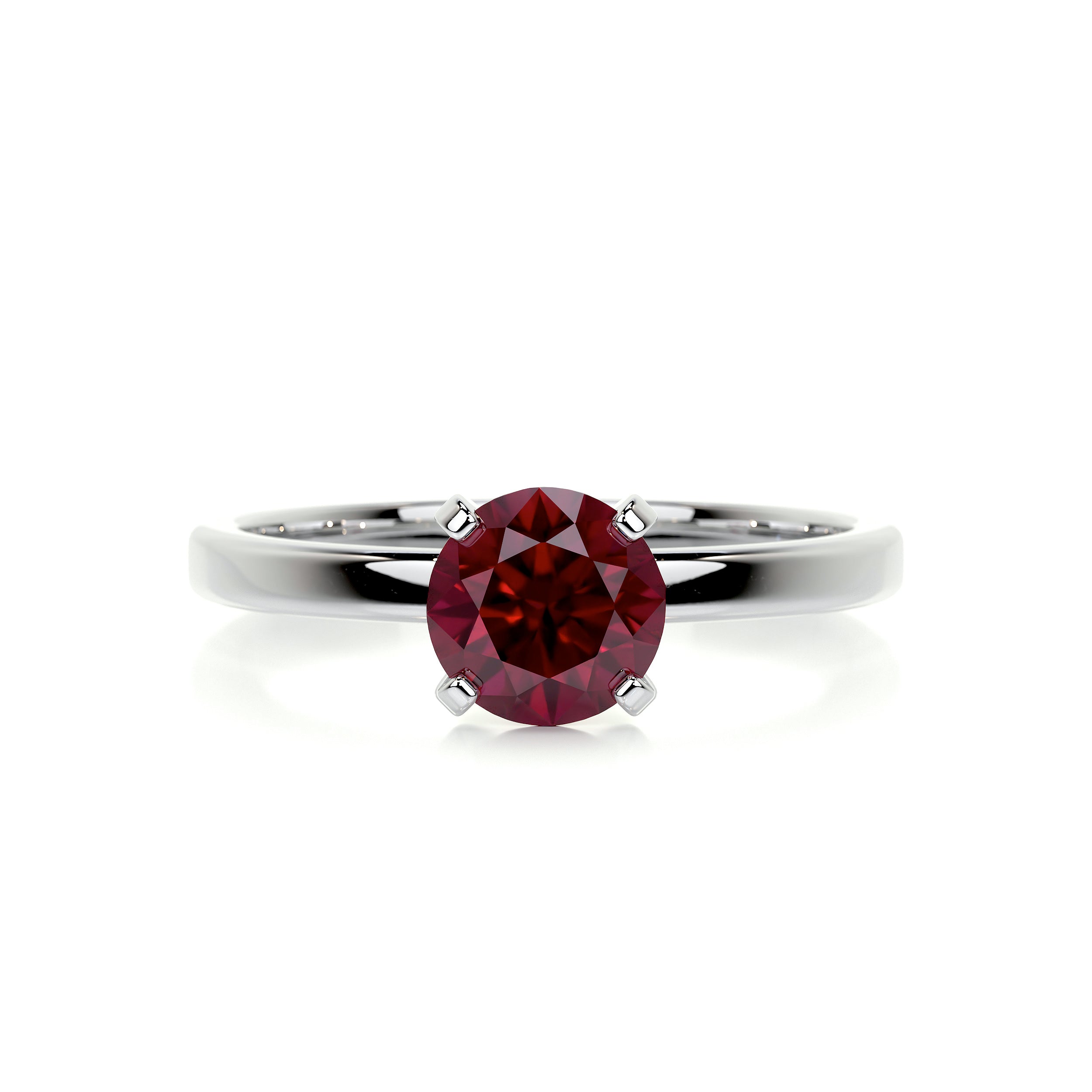 Jessica Gemstone Ring (0.8 Carat) -14K White Gold
