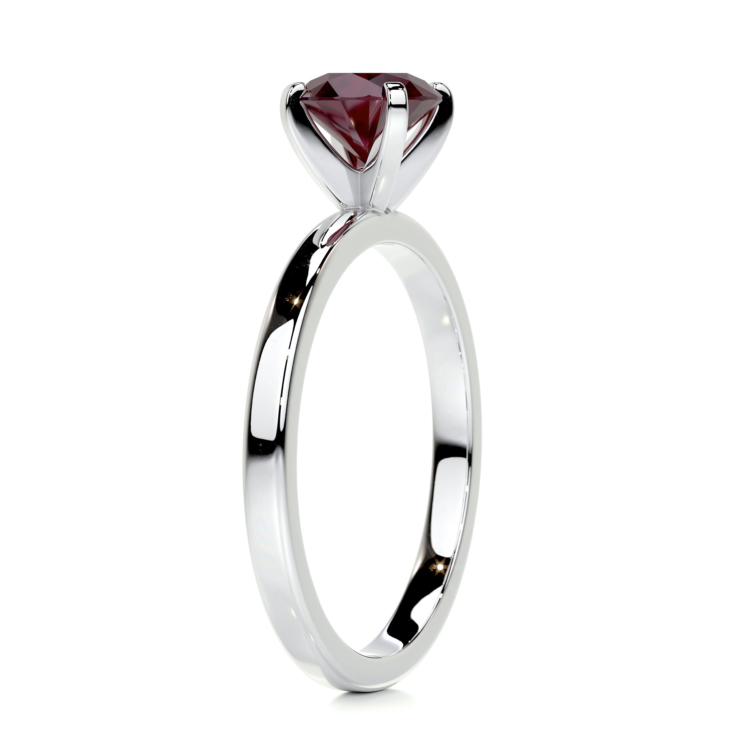 Jessica Gemstone Ring   (0.8 Carat) -14K White Gold