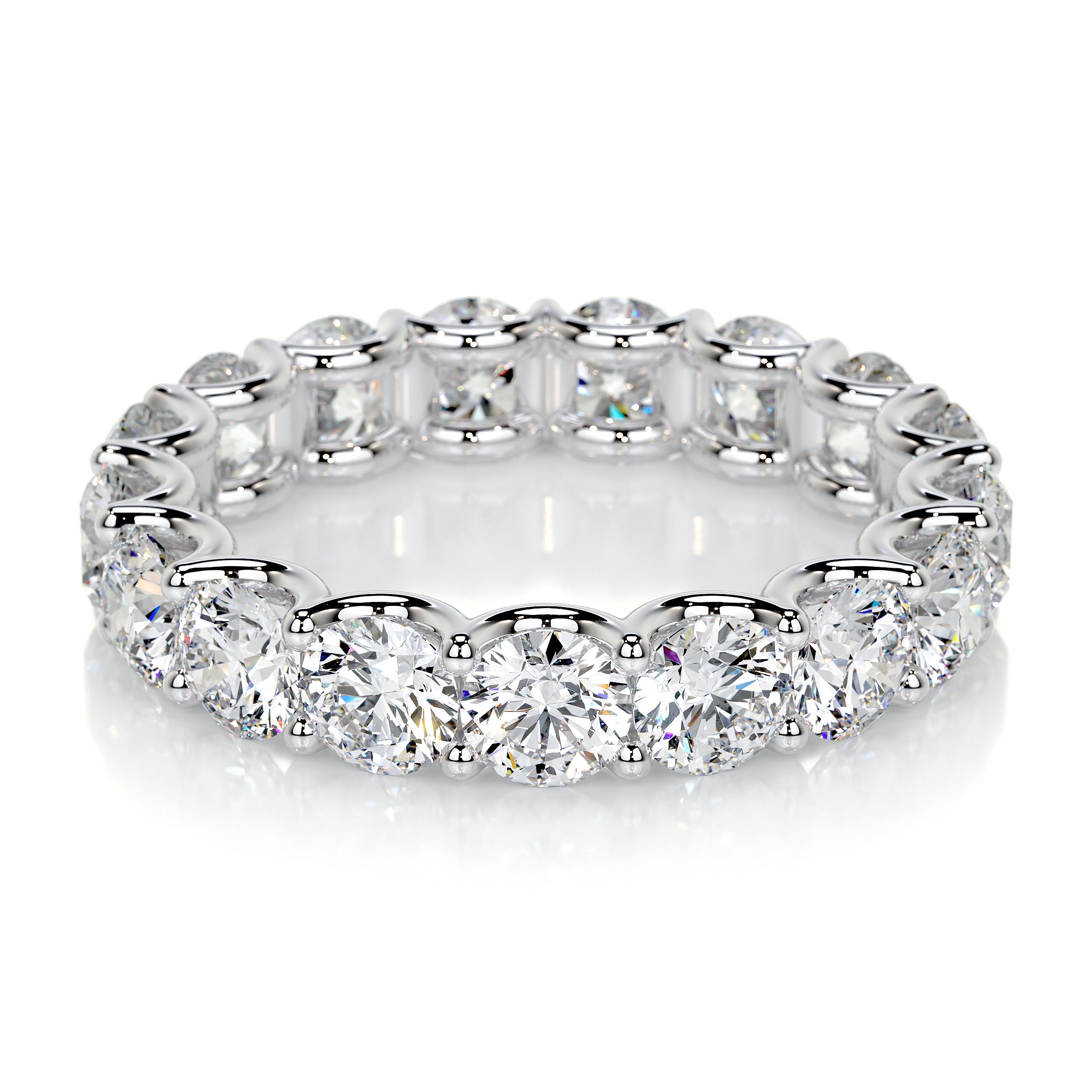 Trinity Lab Grown Eternity Wedding Ring -Platinum