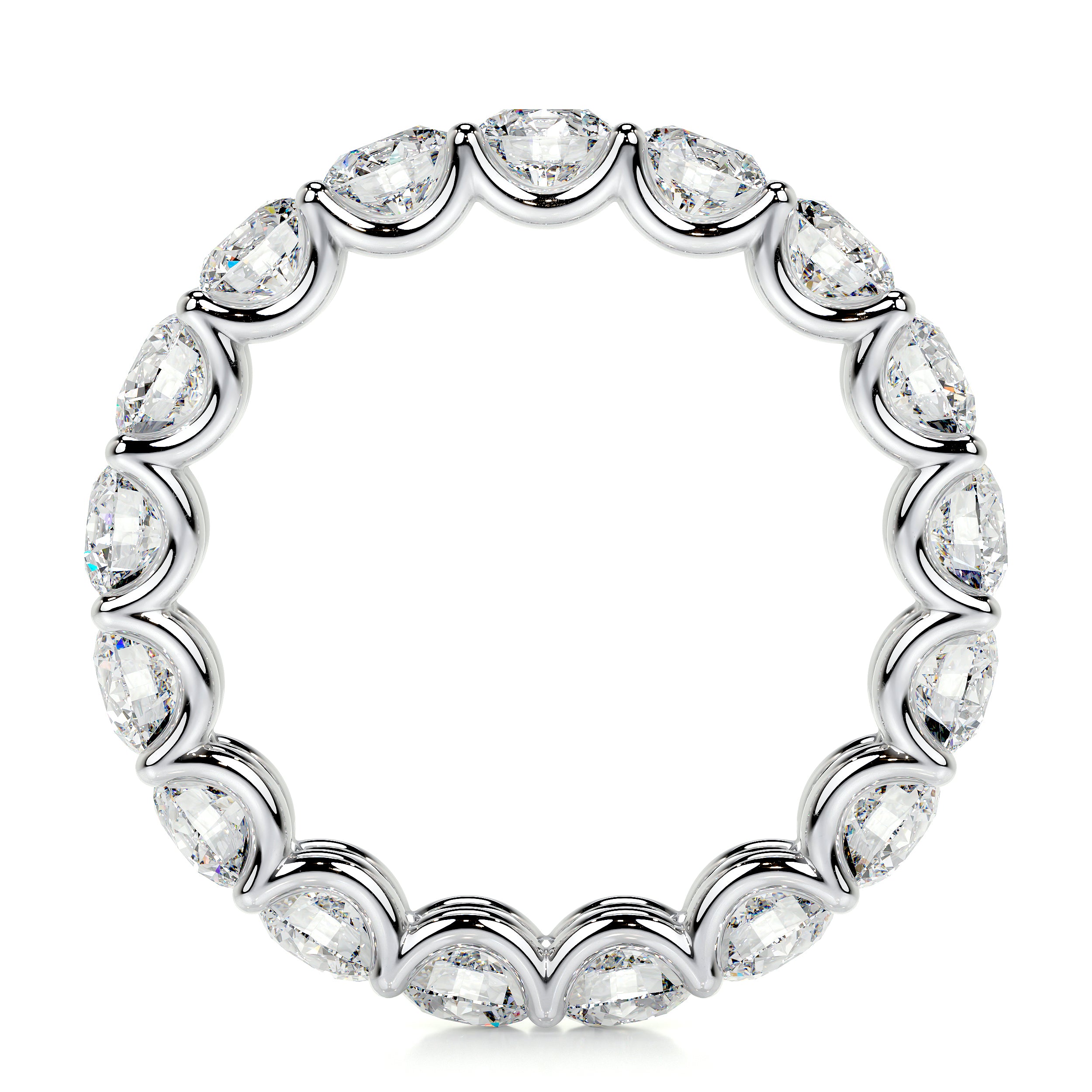 Trinity Lab Grown Eternity Wedding Ring -Platinum