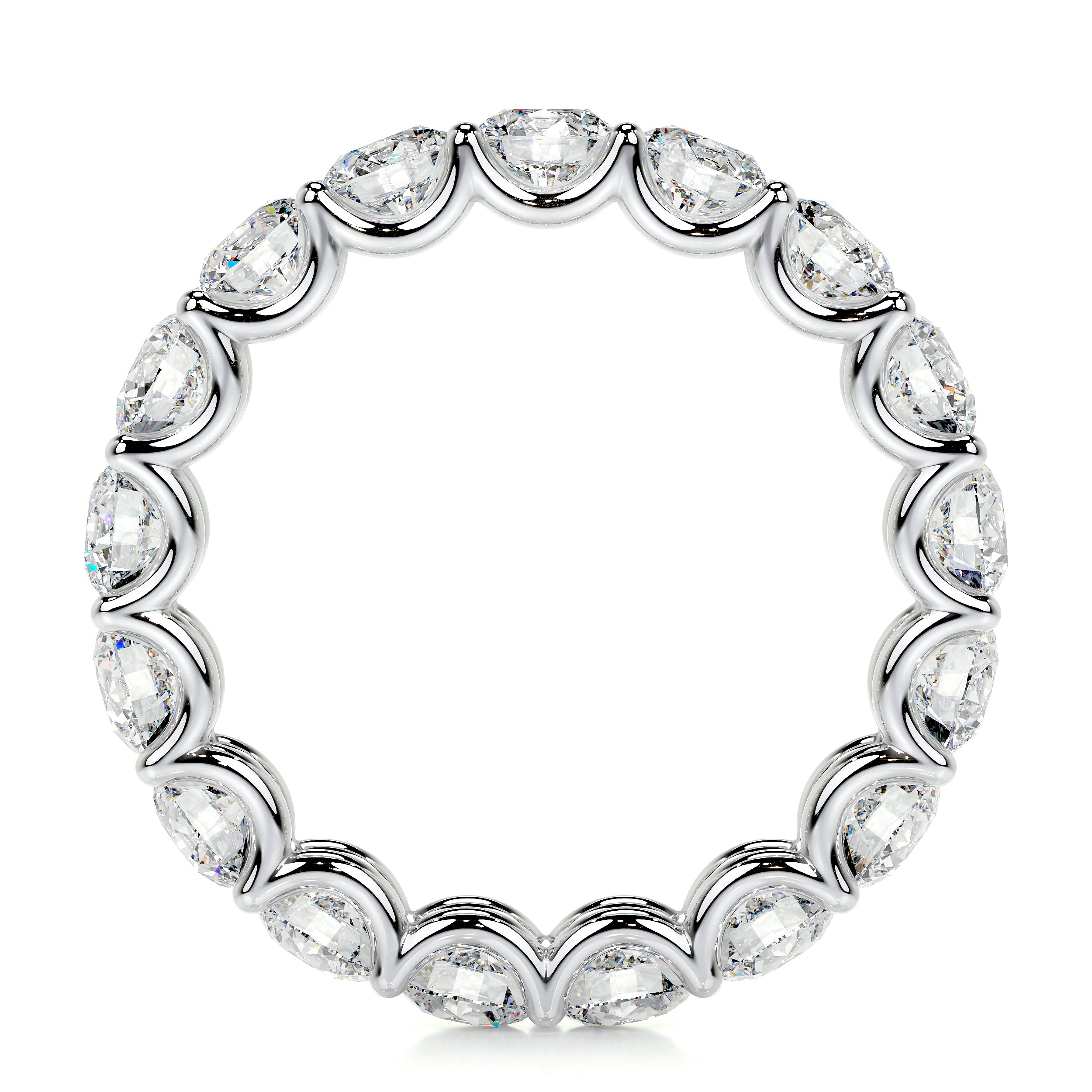 Trinity Lab Grown Eternity Wedding Ring -Platinum