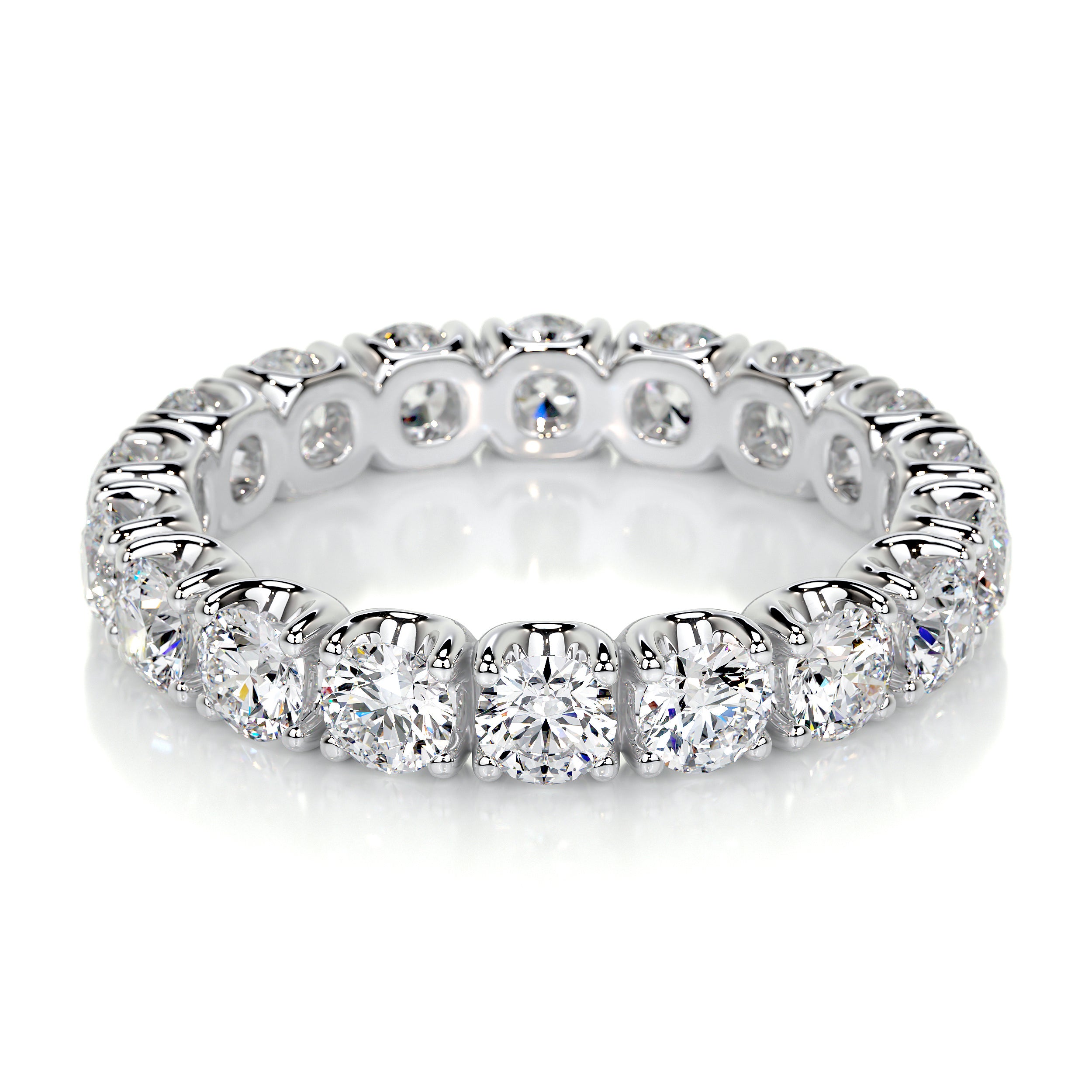 Trinity Lab Grown Eternity Wedding Ring (2.4 Carat) -Platinum