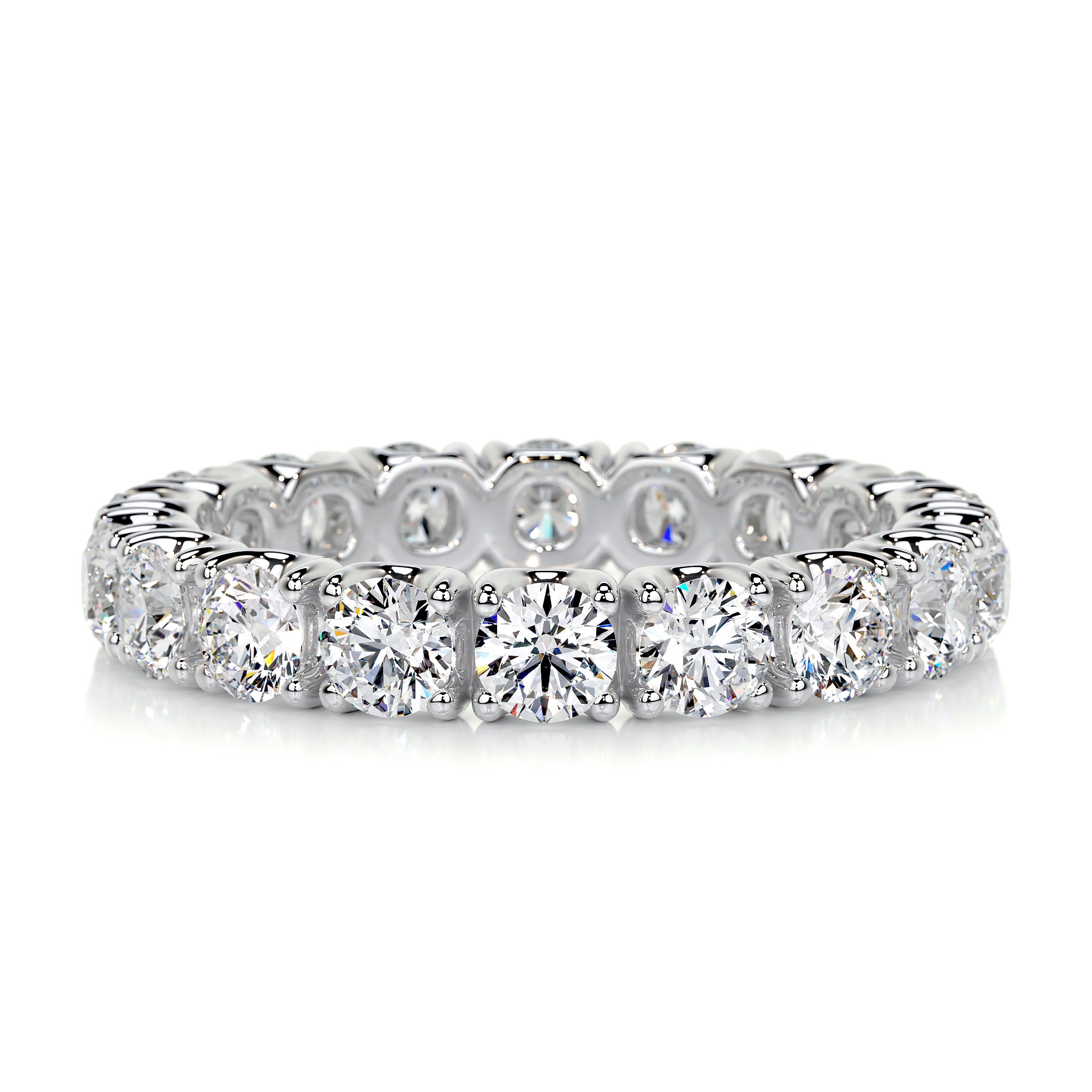 Trinity Eternity Wedding Ring   (2.4 Carat) -Platinum