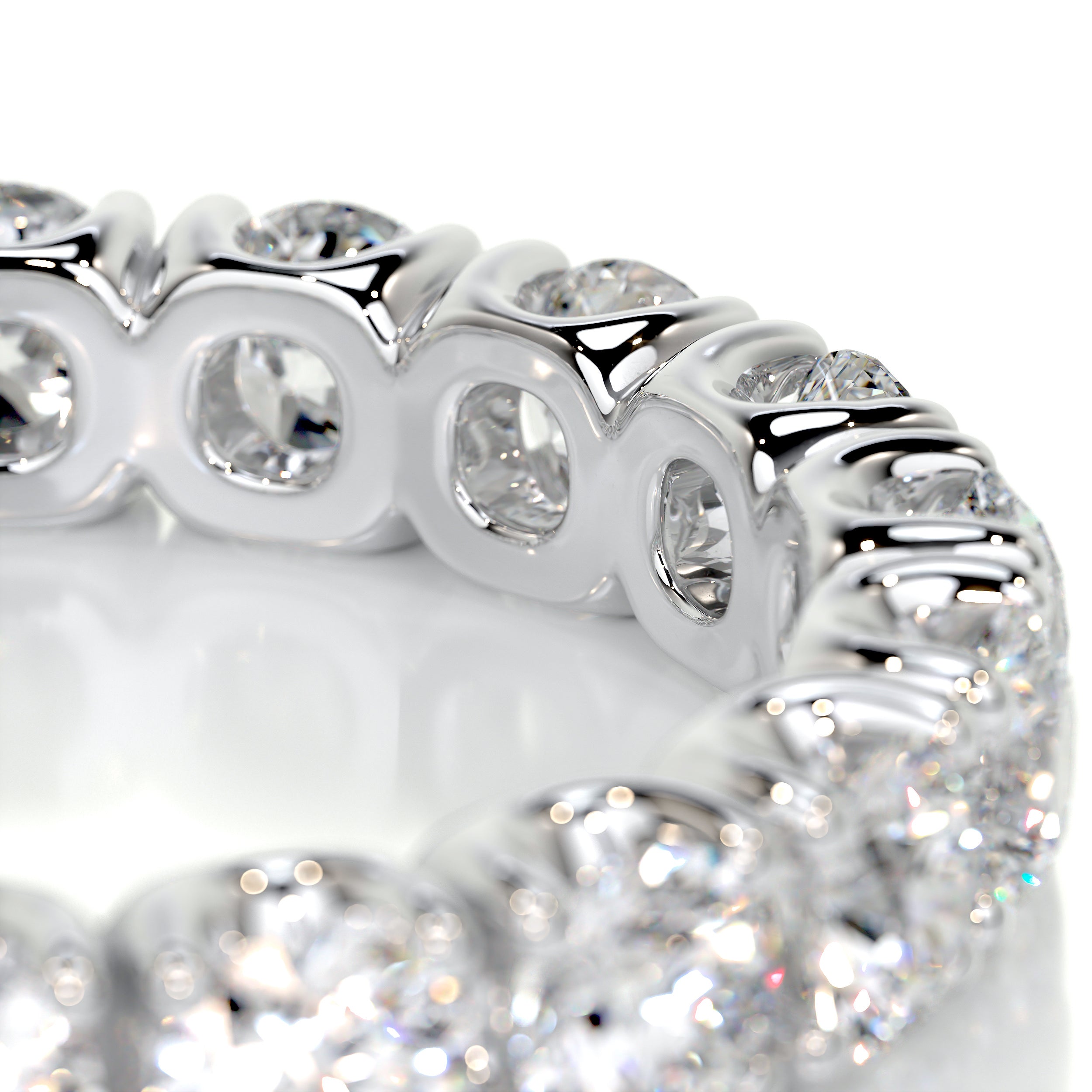 Trinity Eternity Wedding Ring (2.4 Carat) -Platinum