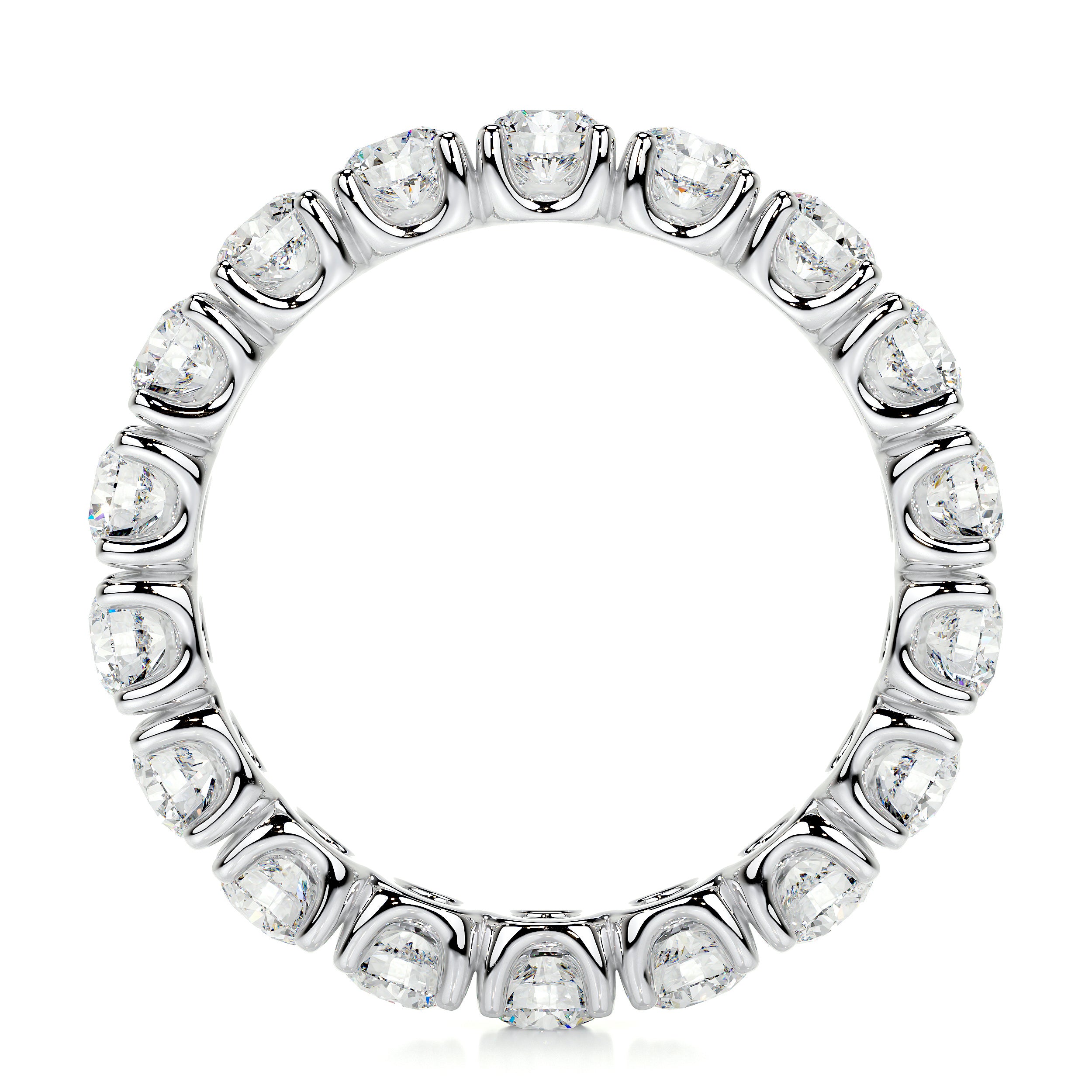 Trinity Lab Grown Eternity Wedding Ring   (2.4 Carat) -14K White Gold