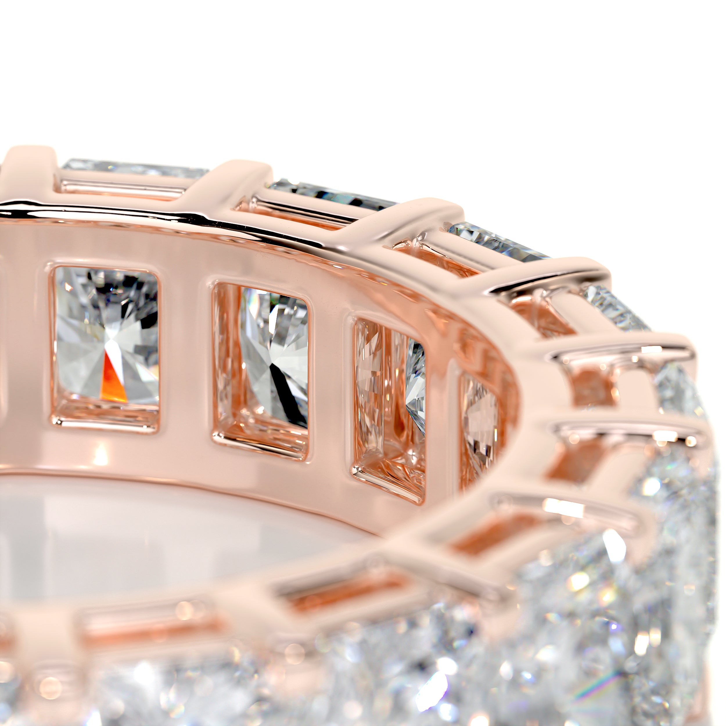Andi Eternity Wedding Ring (6 Carat) - 14K Rose Gold