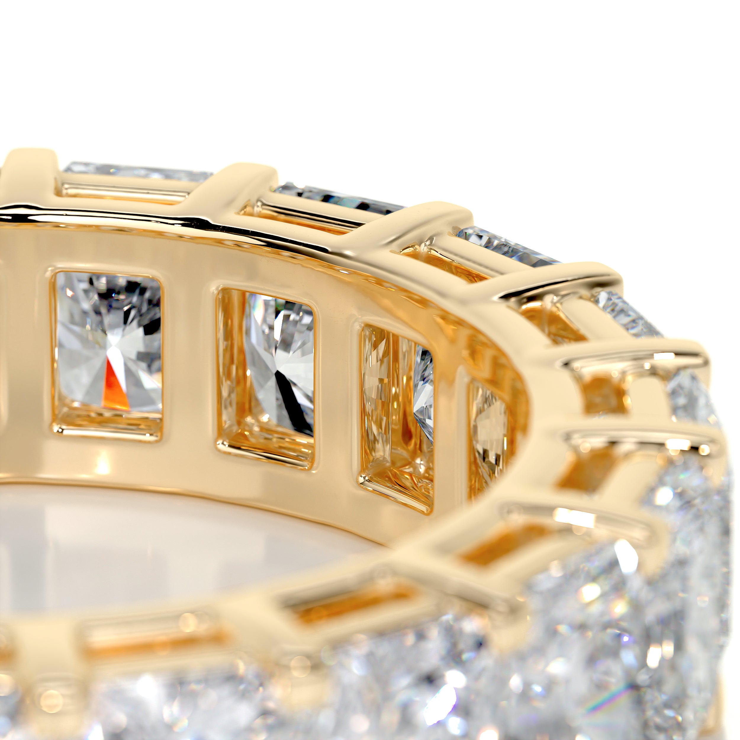 Andi Eternity Wedding Ring (6 Carat) - 18K Yellow Gold