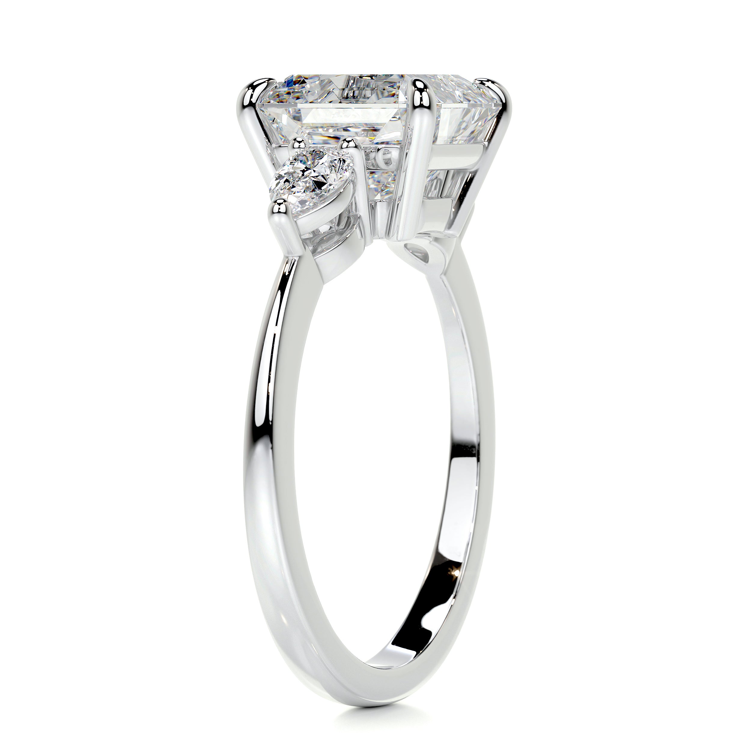 Tai Moissanite & Diamonds Ring -Platinum