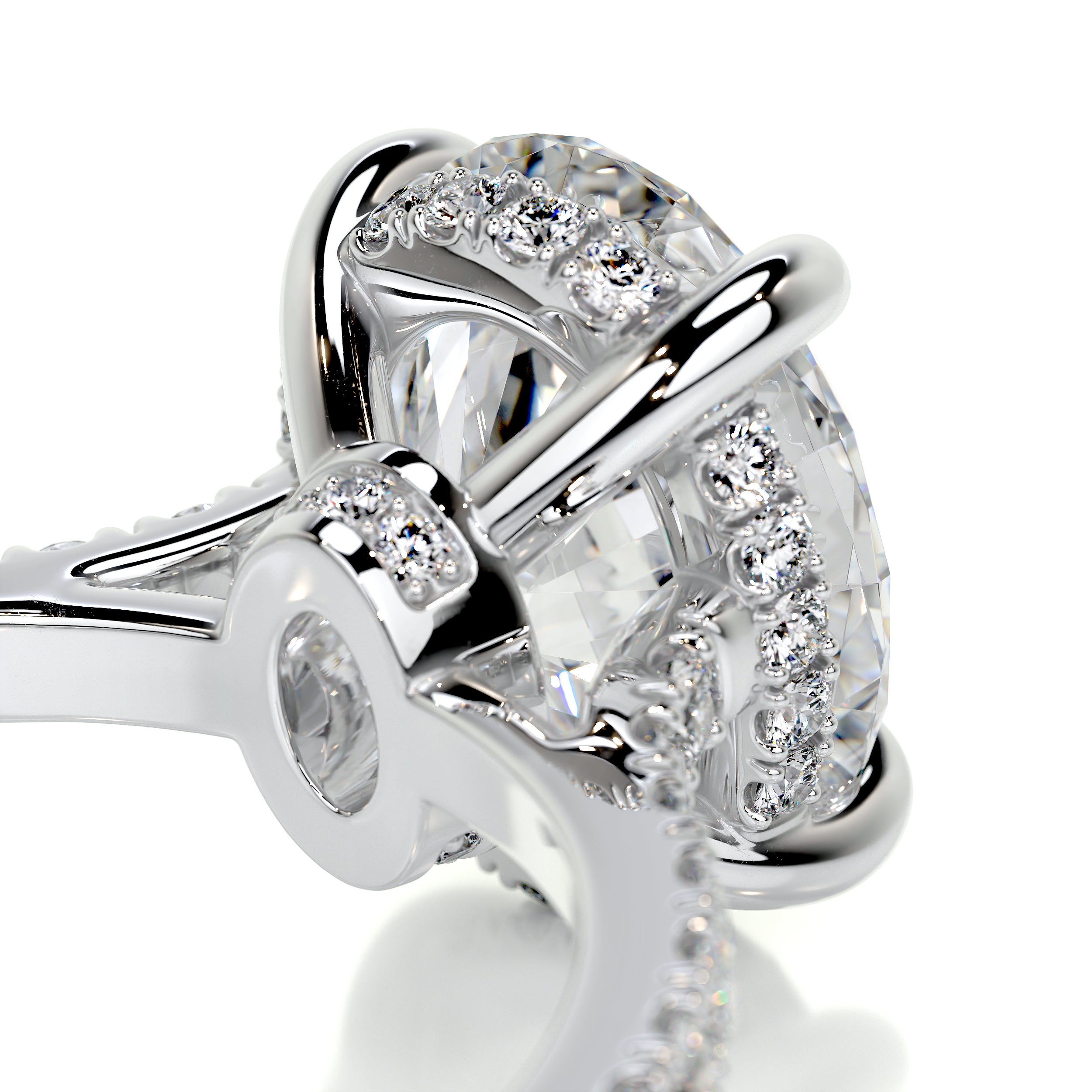 Dionne Moissanite & Diamonds Ring -Platinum