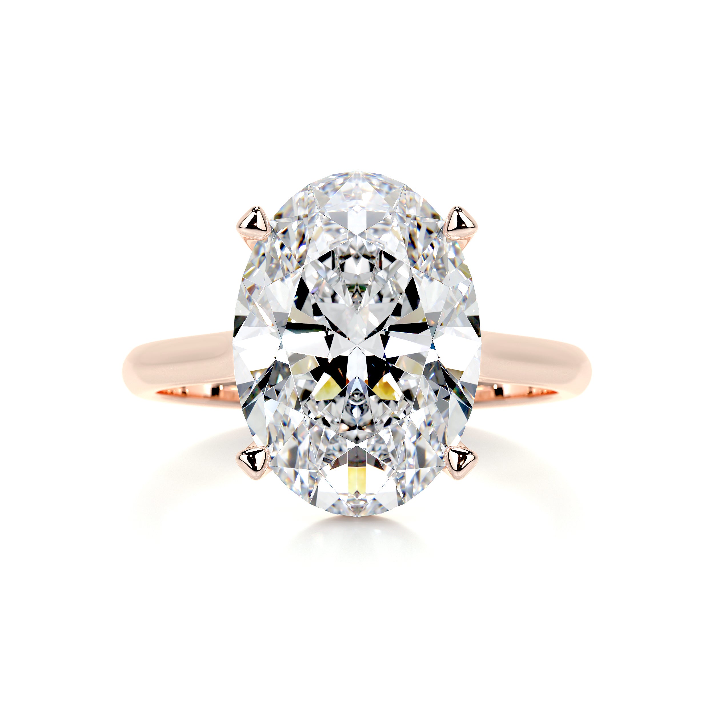 Ozi Moissanite Ring -14K Rose Gold