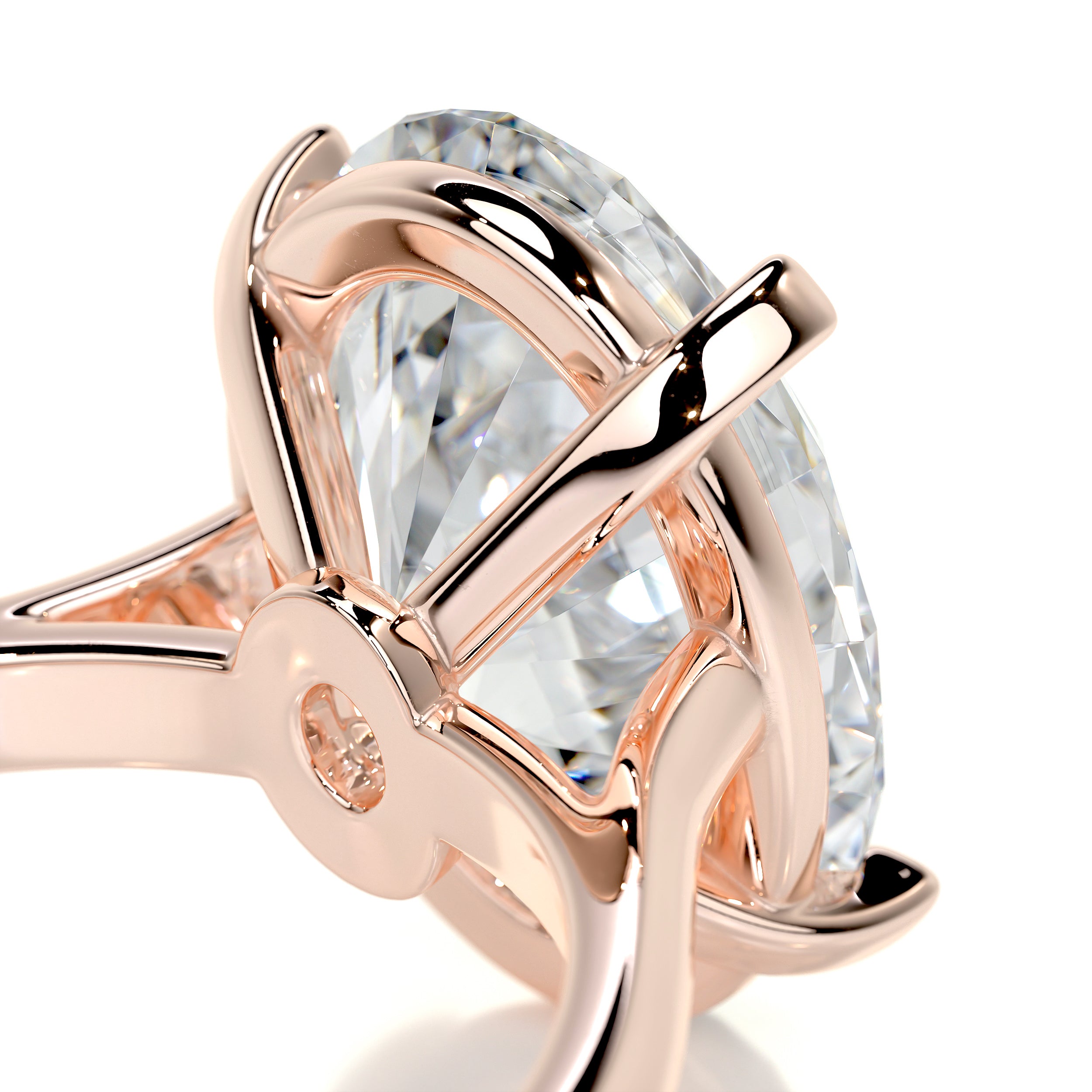 Ozi Moissanite Ring -14K Rose Gold