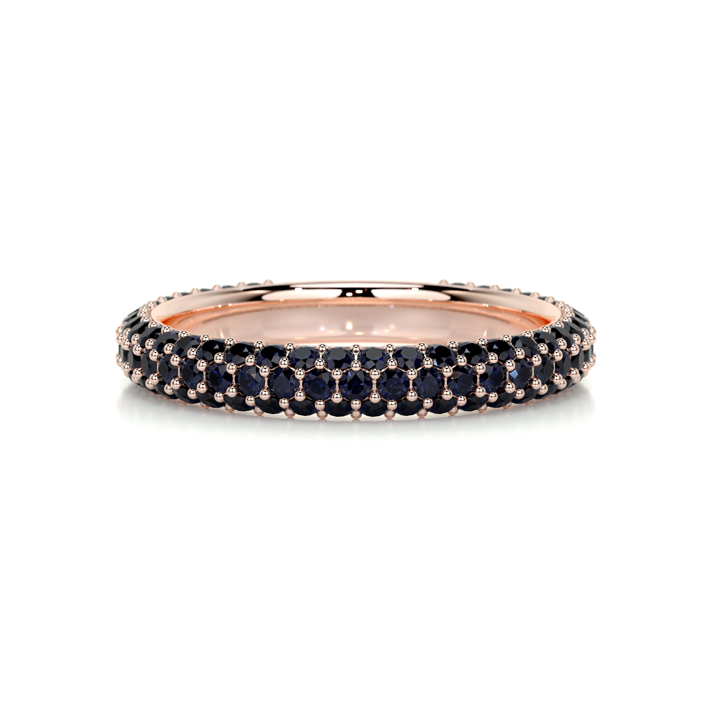 Emma Blue Gemstone Wedding Ring (1.25 Carat) -14K Rose Gold