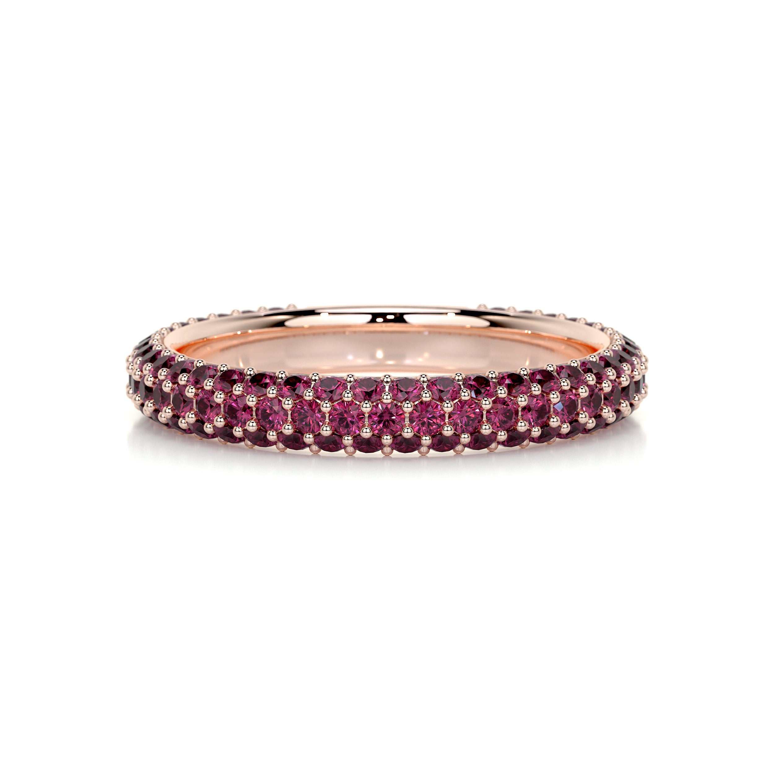 Emma Red Gemstone Wedding Ring (1.25 Carat) -14K Rose Gold