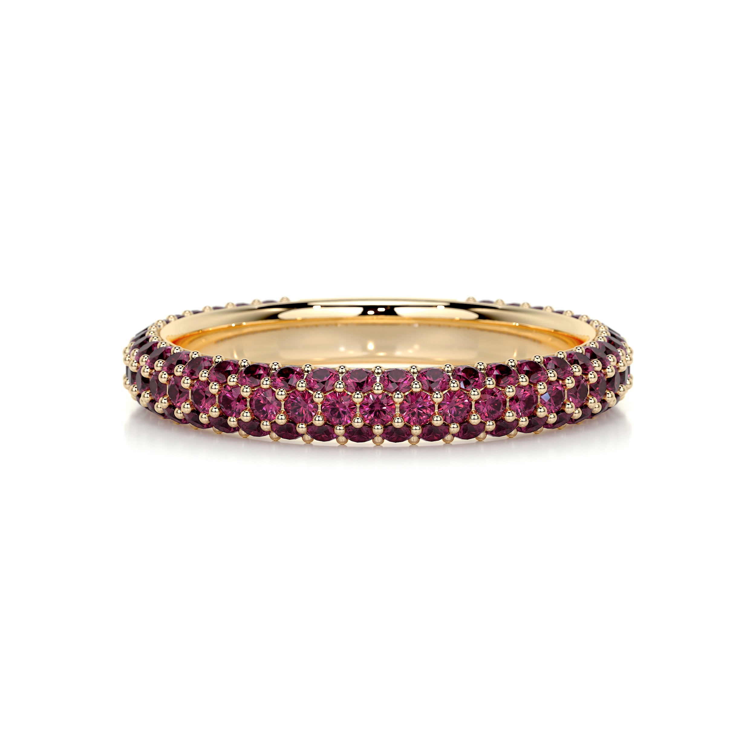 Emma Red Gemstone Wedding Ring (1.25 Carat) -18K Yellow Gold