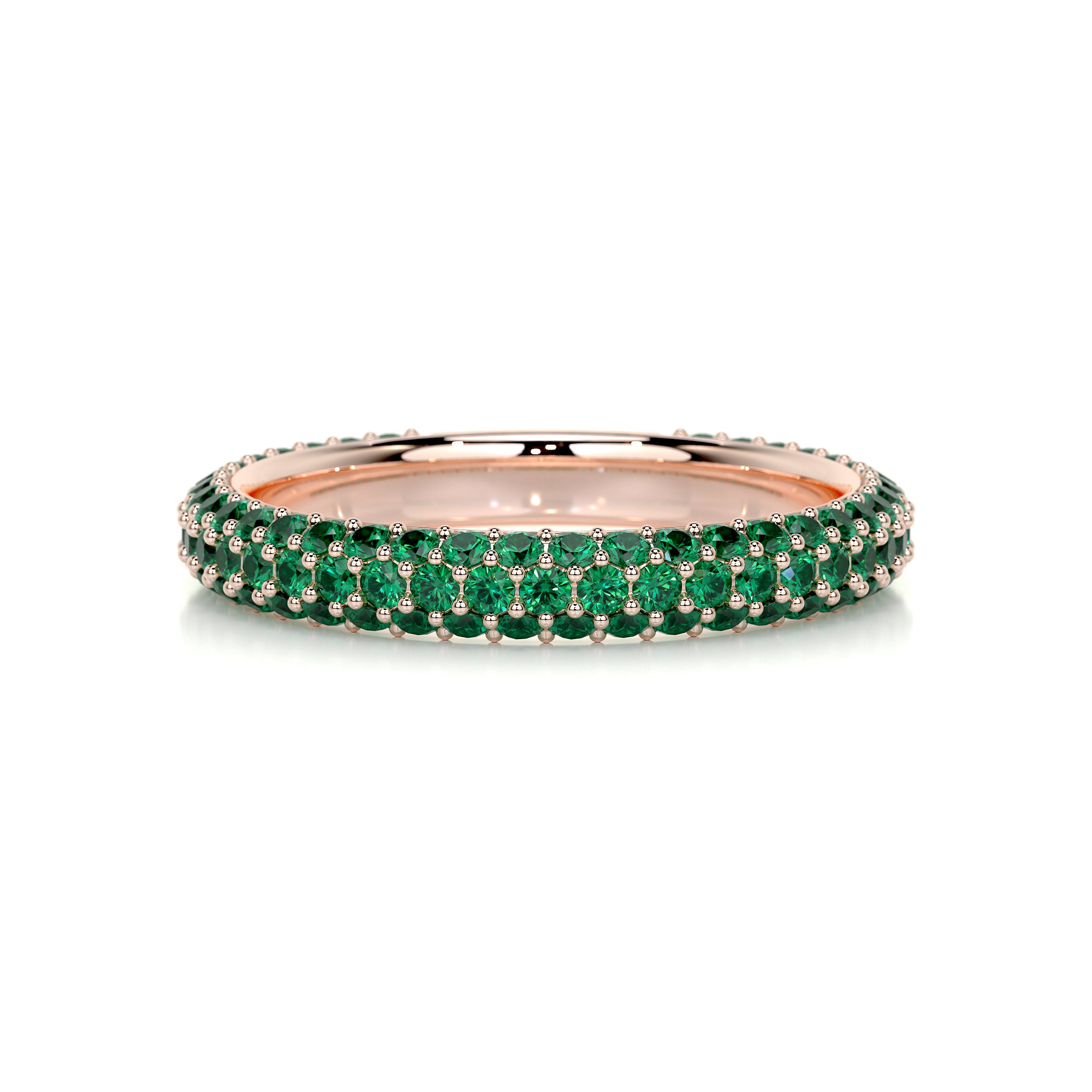 Emma Green Gemstone Wedding Ring (1.25 Carat) - 14K Rose Gold