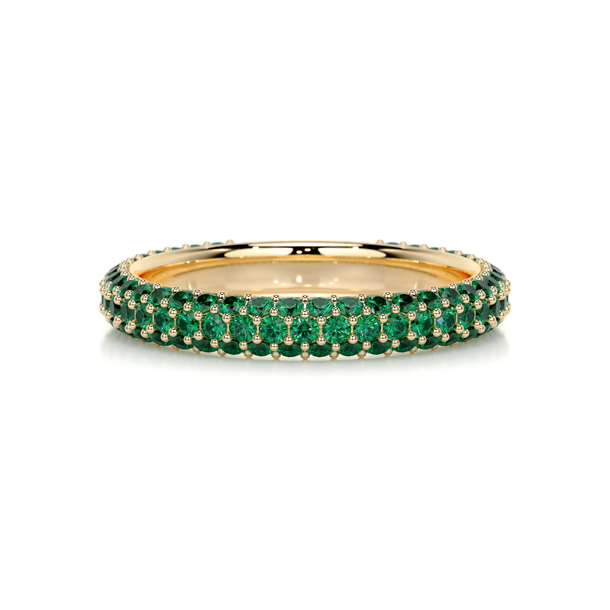 Emma Green Gemstone Wedding Ring (1.25 Carat) - 18K Yellow Gold