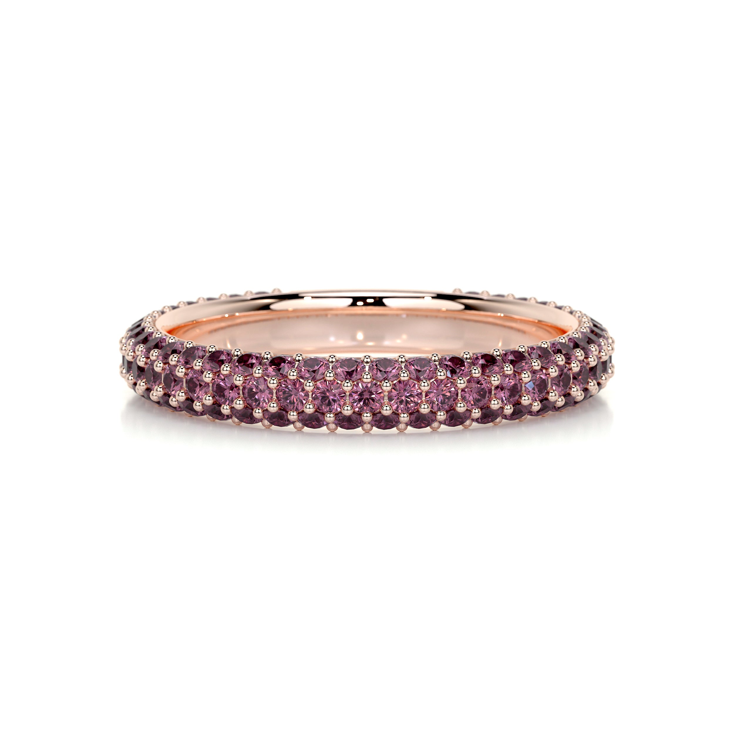 Emma Pink Gemstone Wedding Ring   (1.25 Carat) - 14K Rose Gold