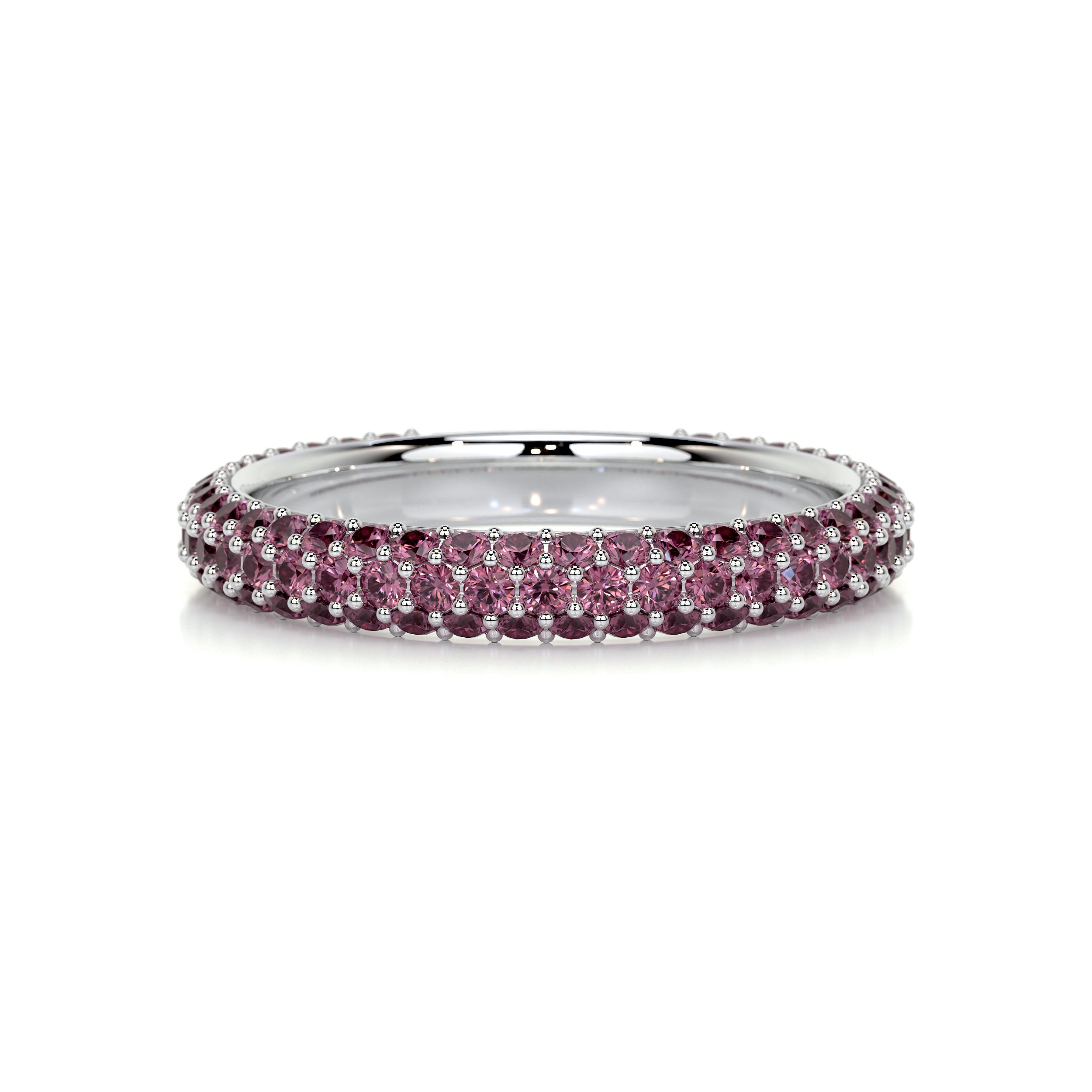 Emma Pink Gemstone Wedding Ring (1.25 Carat) - 14K White Gold
