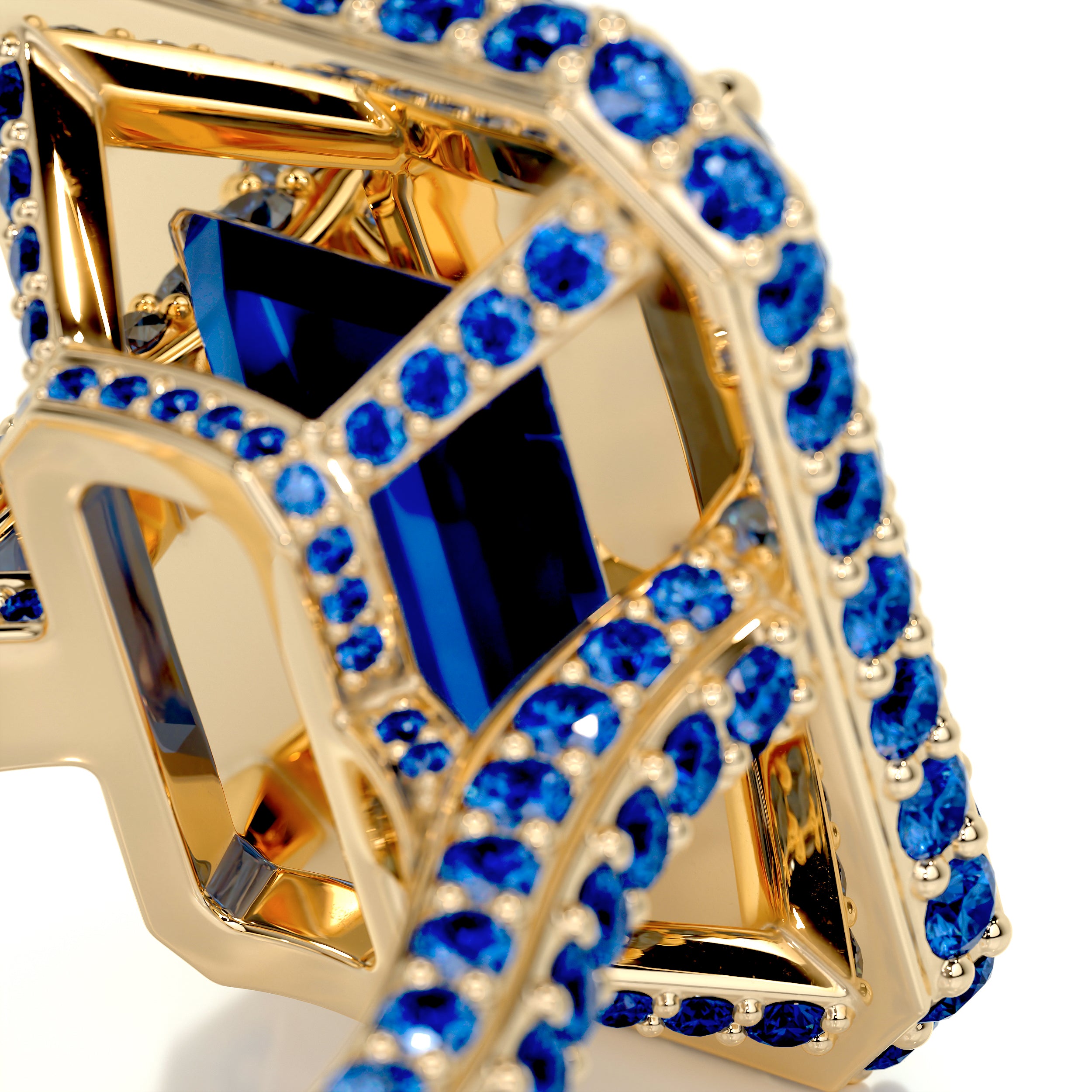 Mackenzie Gemstone Ring (12 Carat) -18K Yellow Gold