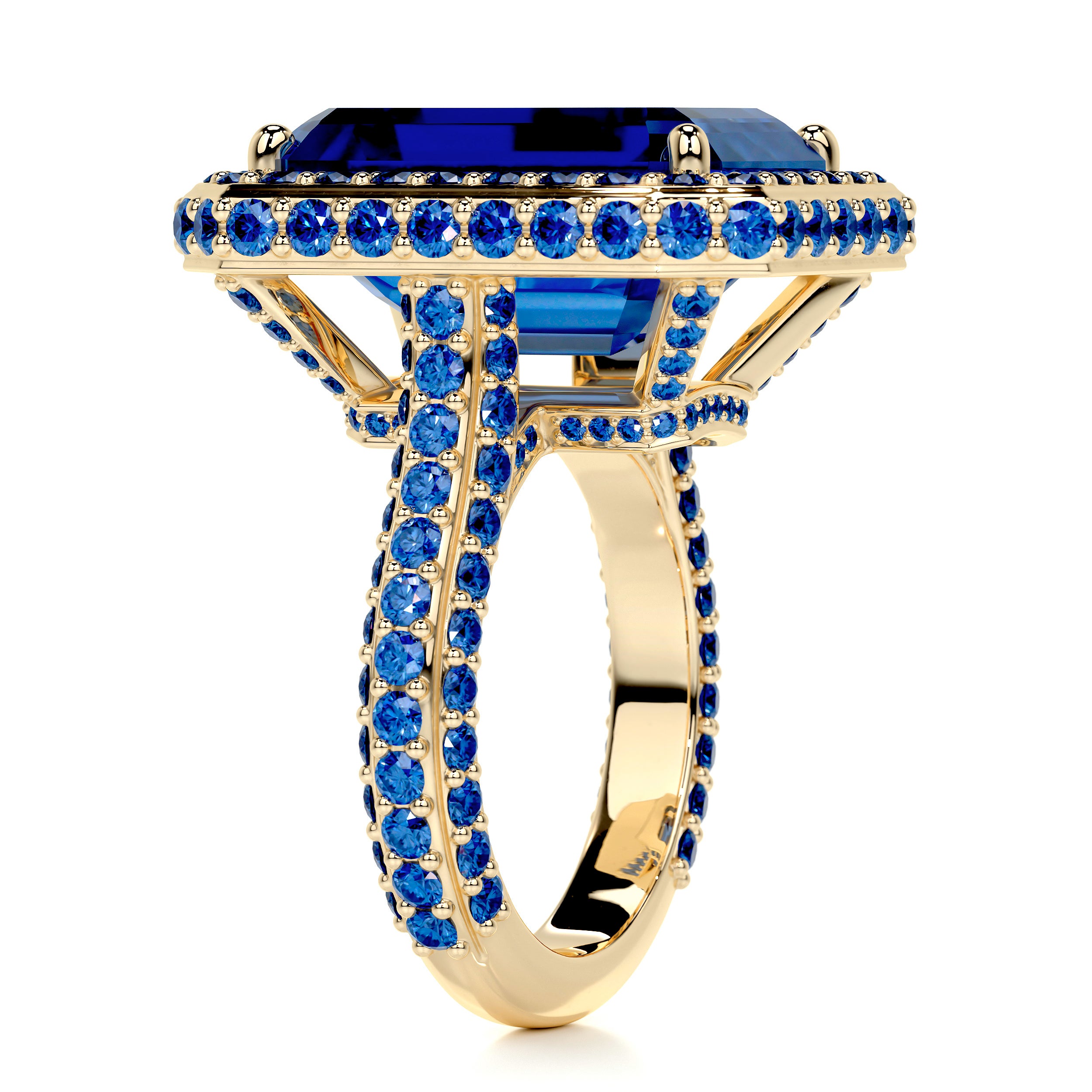 Mackenzie Gemstone Ring (12 Carat) -18K Yellow Gold