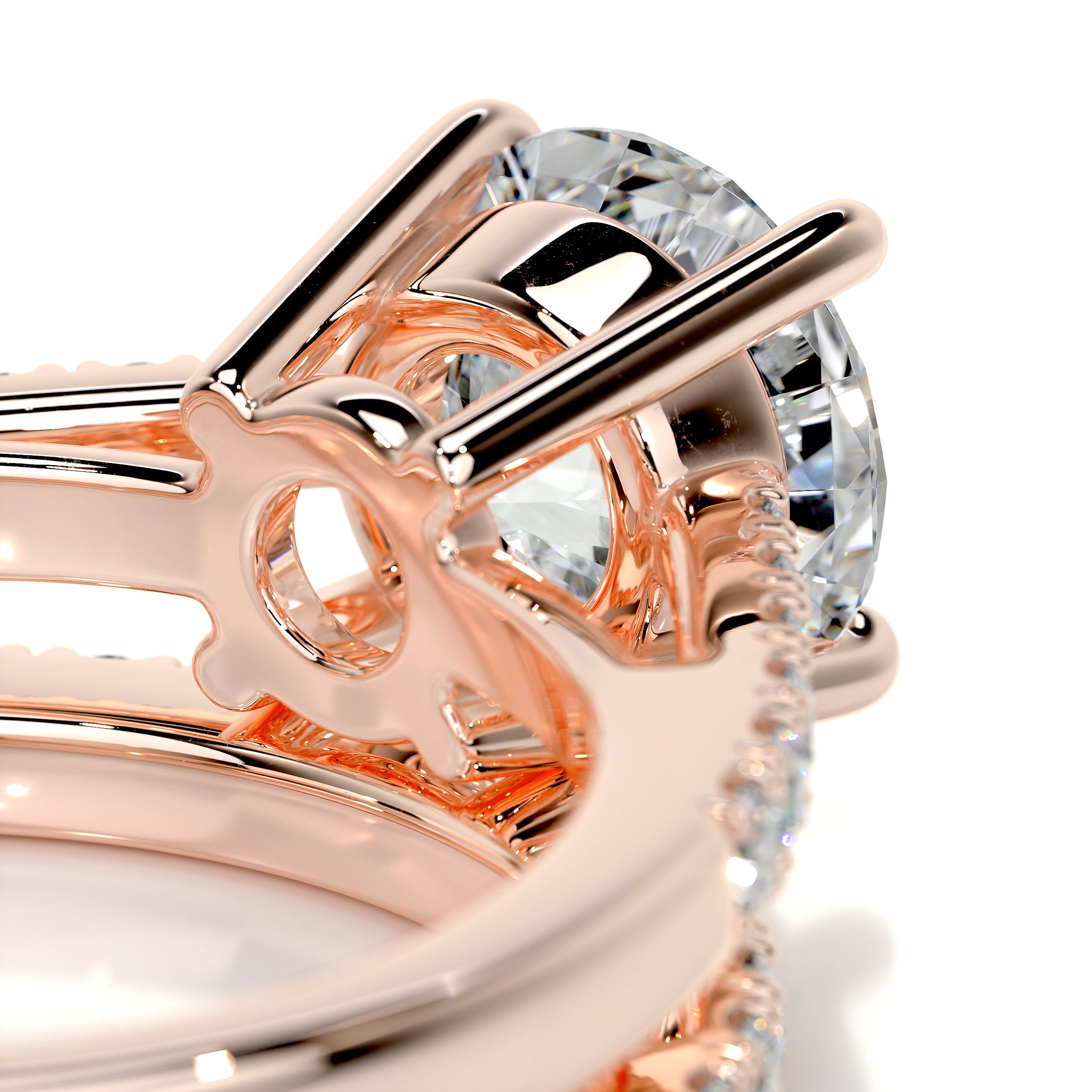 Anna Diamond Bridal Set -14K Rose Gold