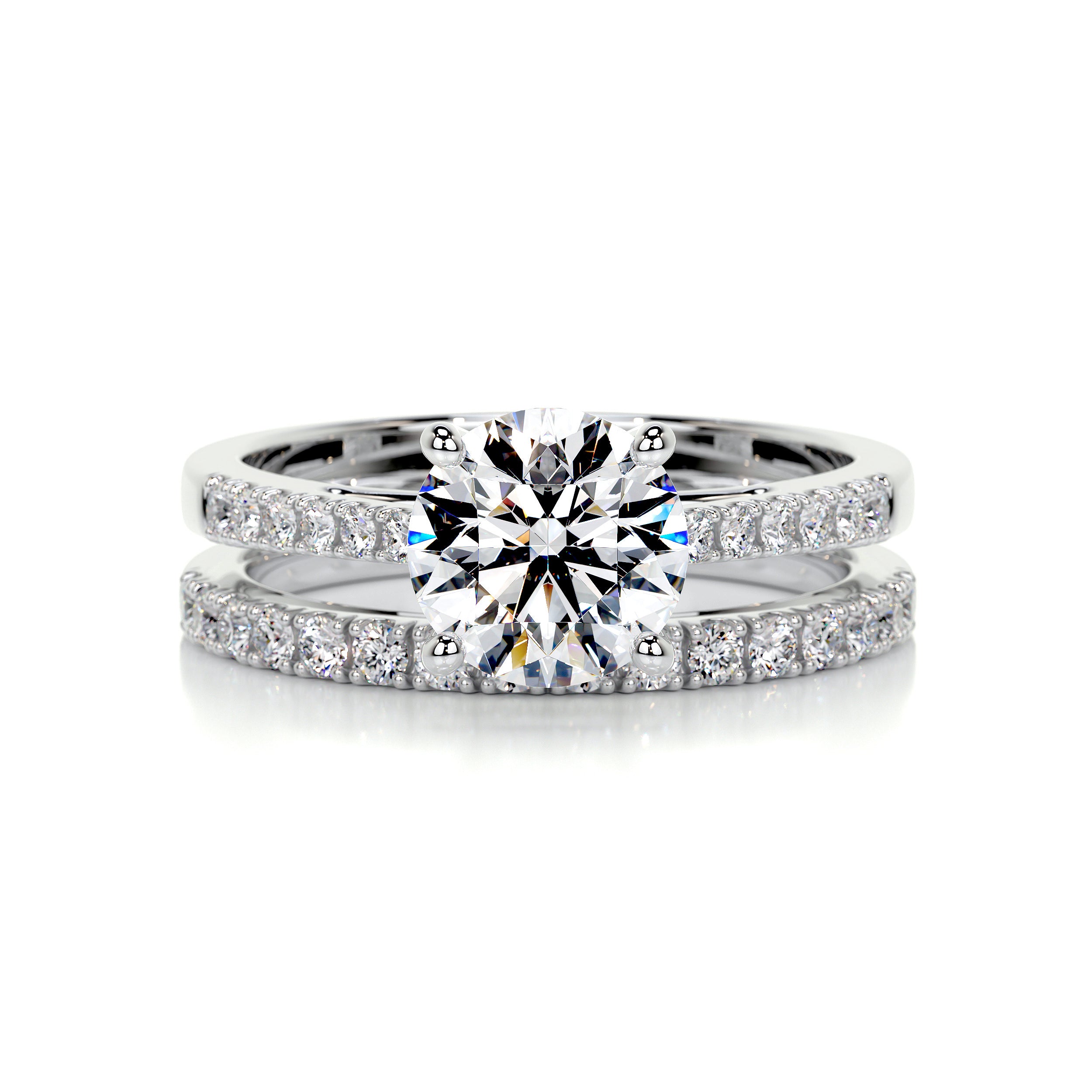 Anna Diamond Bridal Set -14K White Gold