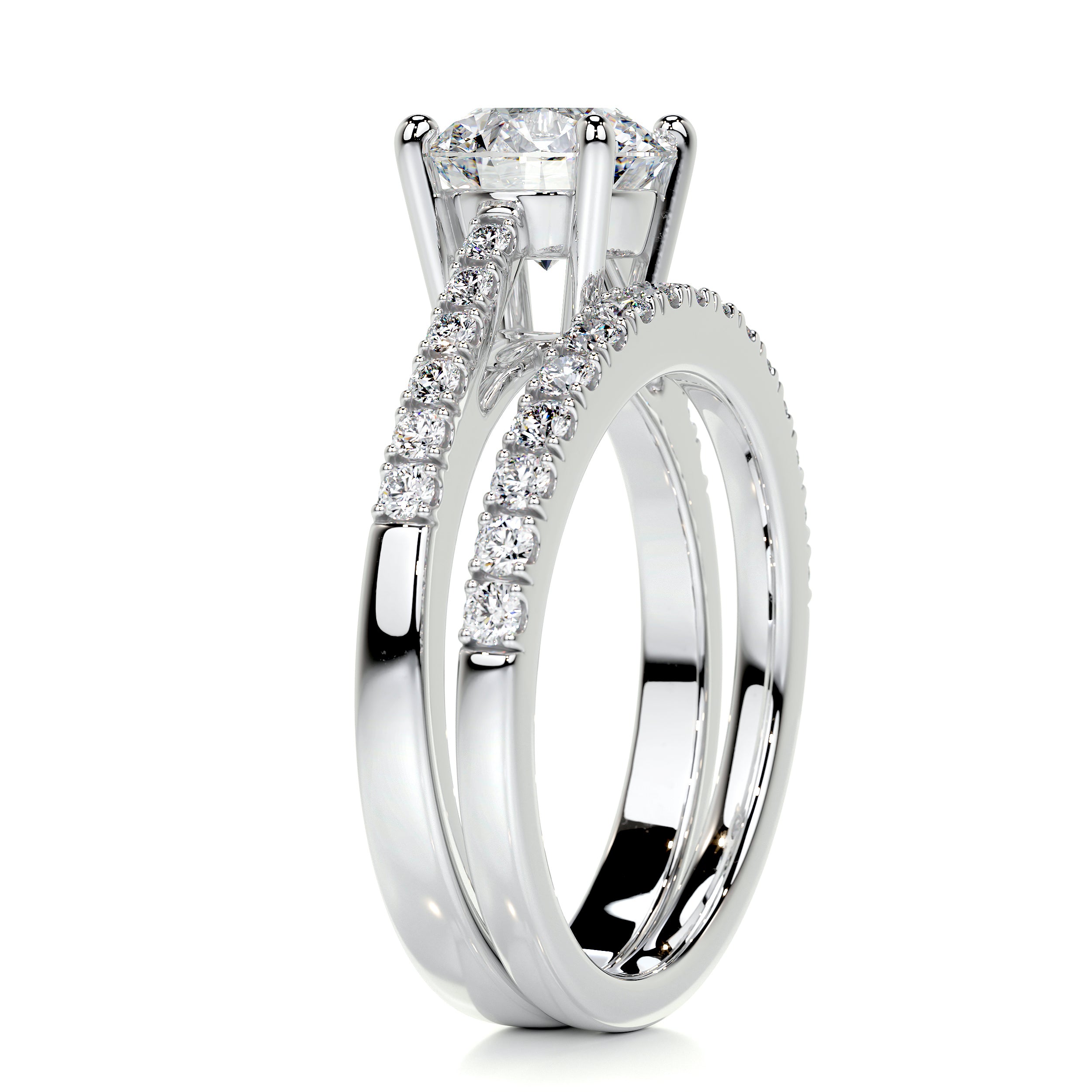 Anna Diamond Bridal Set -14K White Gold