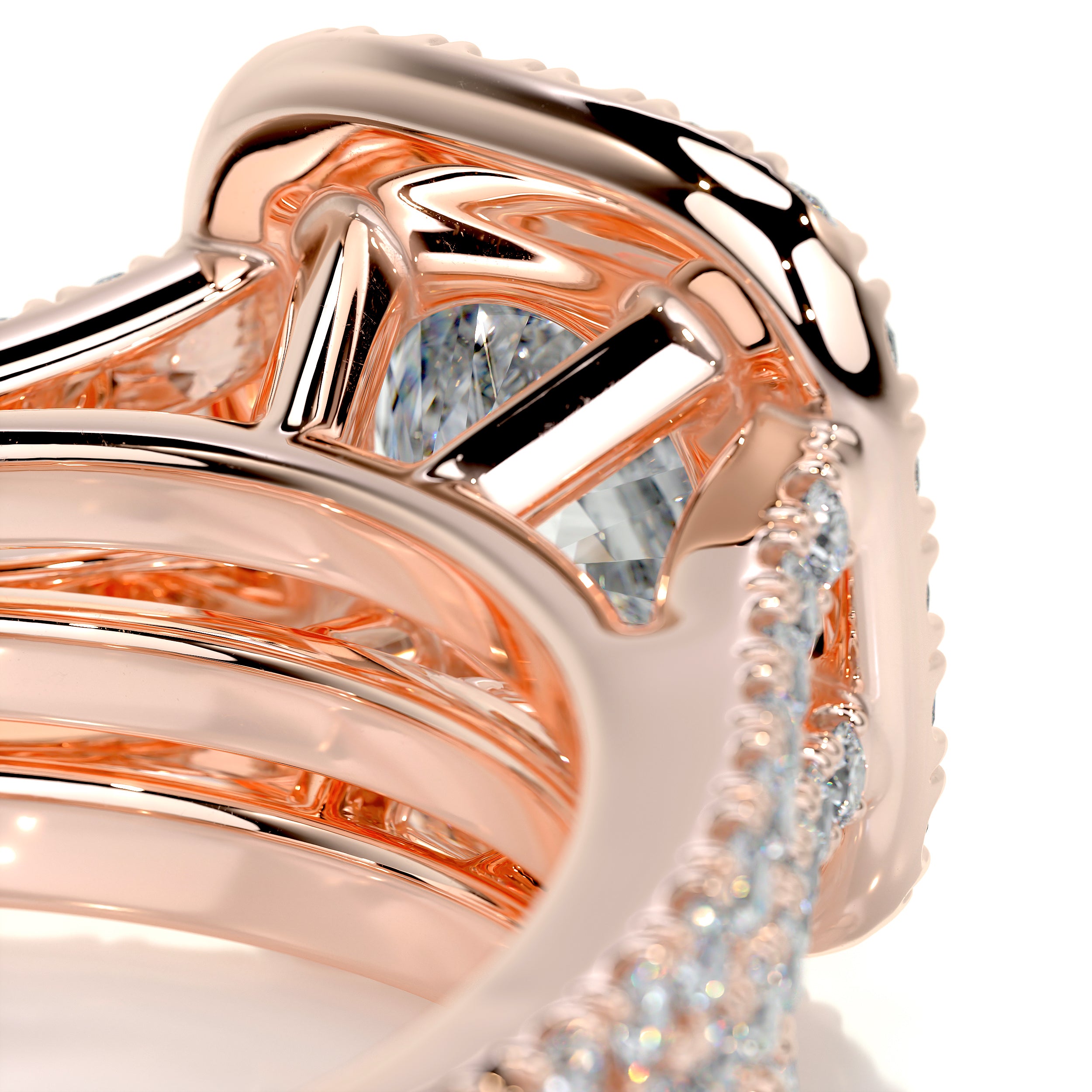 Grace Diamond Bridal Set -14K Rose Gold