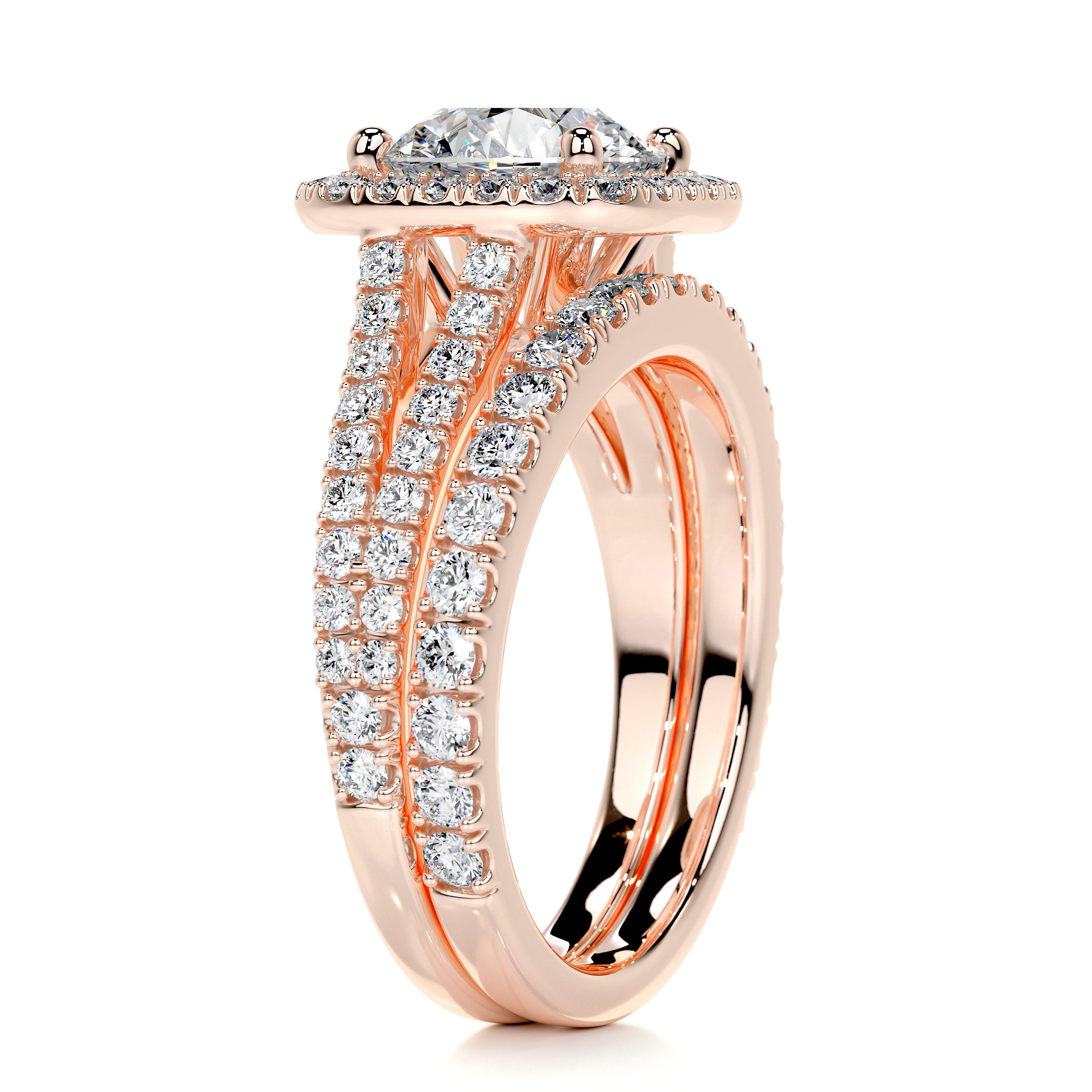 Grace Diamond Bridal Set -14K Rose Gold