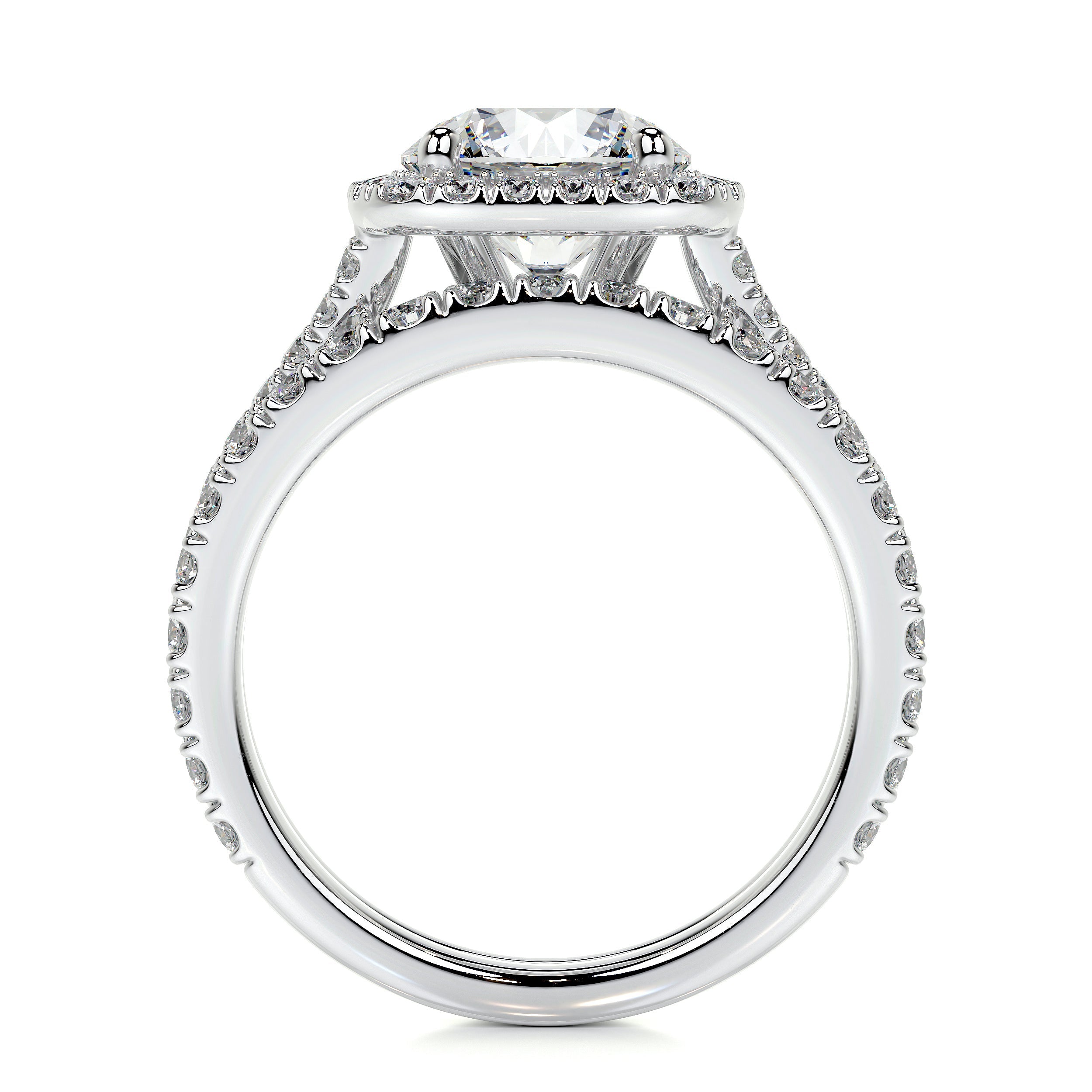Grace Lab Grown Diamond Bridal Set (3 Carat) -14K White Gold