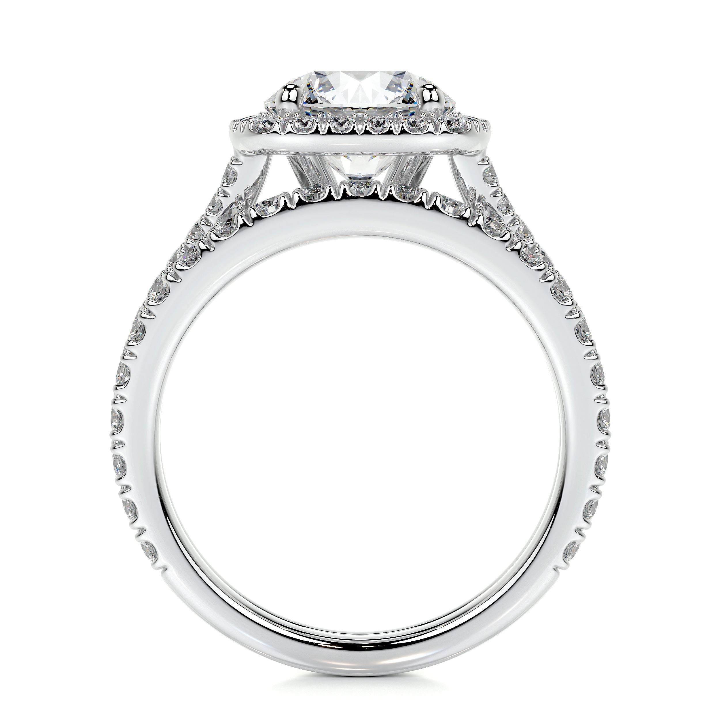 Grace Lab Grown Diamond Bridal Set   (3 Carat) -14K White Gold