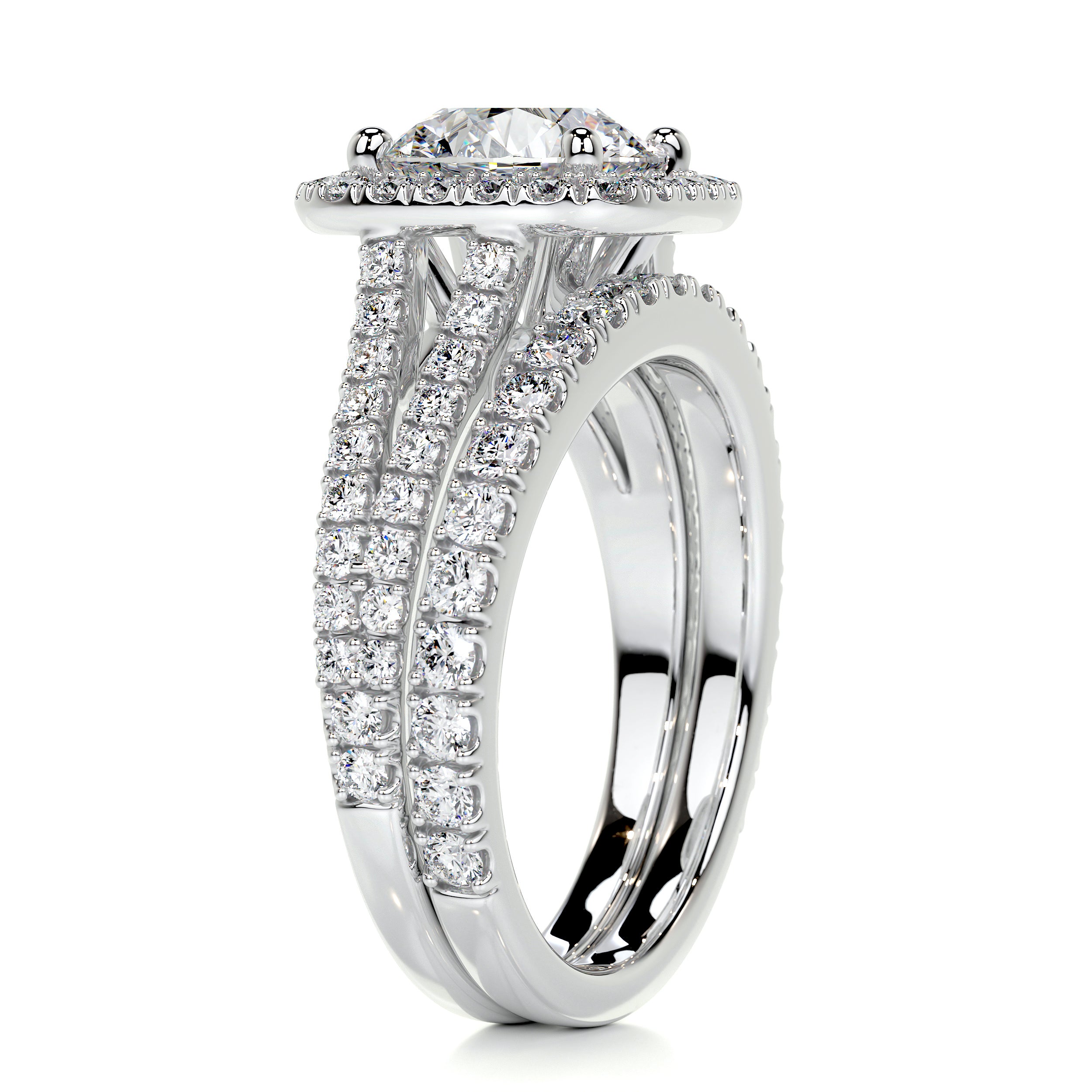 Grace Diamond Bridal Set -18K White Gold