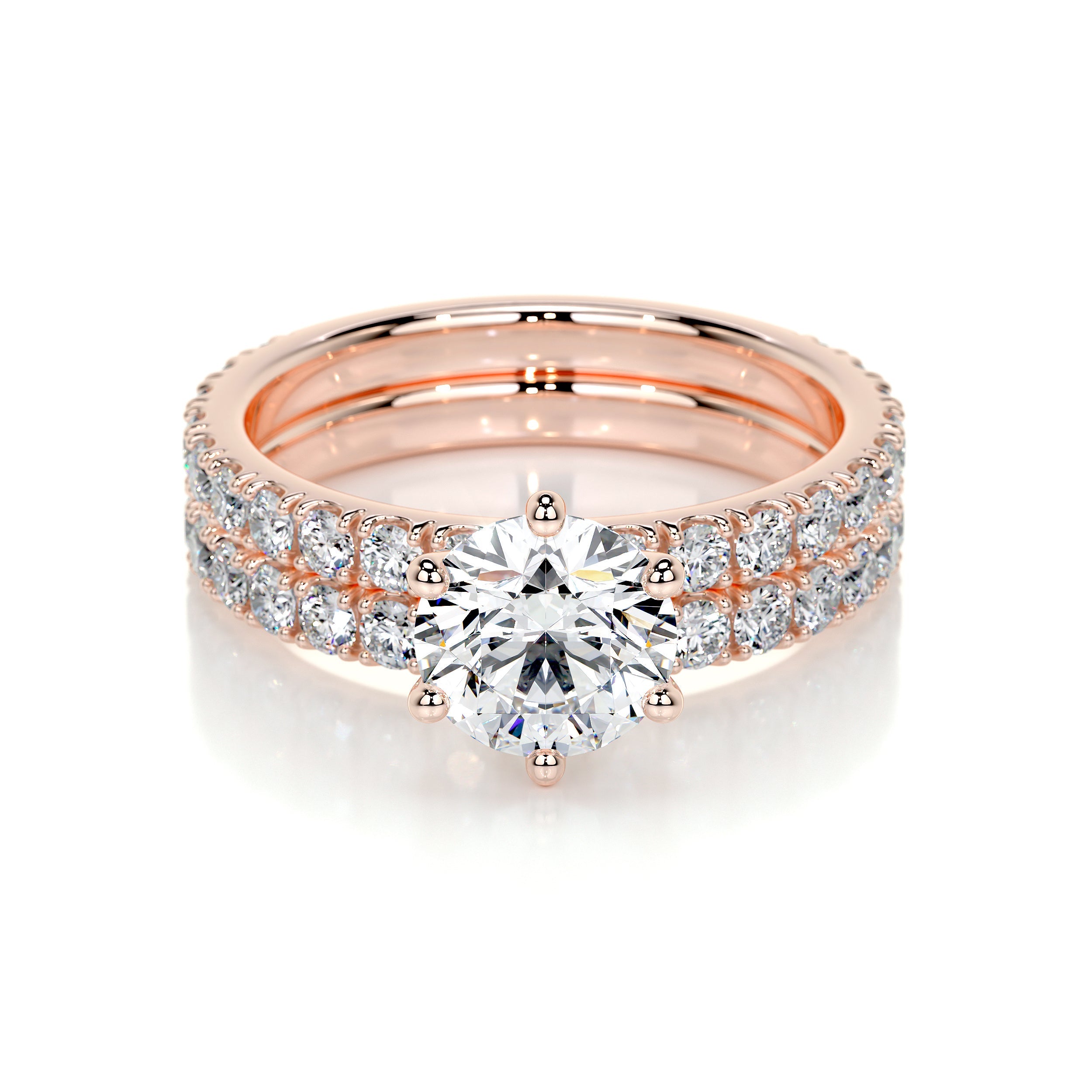 Jane Lab Grown Diamond Bridal Set (2.5 Carat) -14K Rose Gold