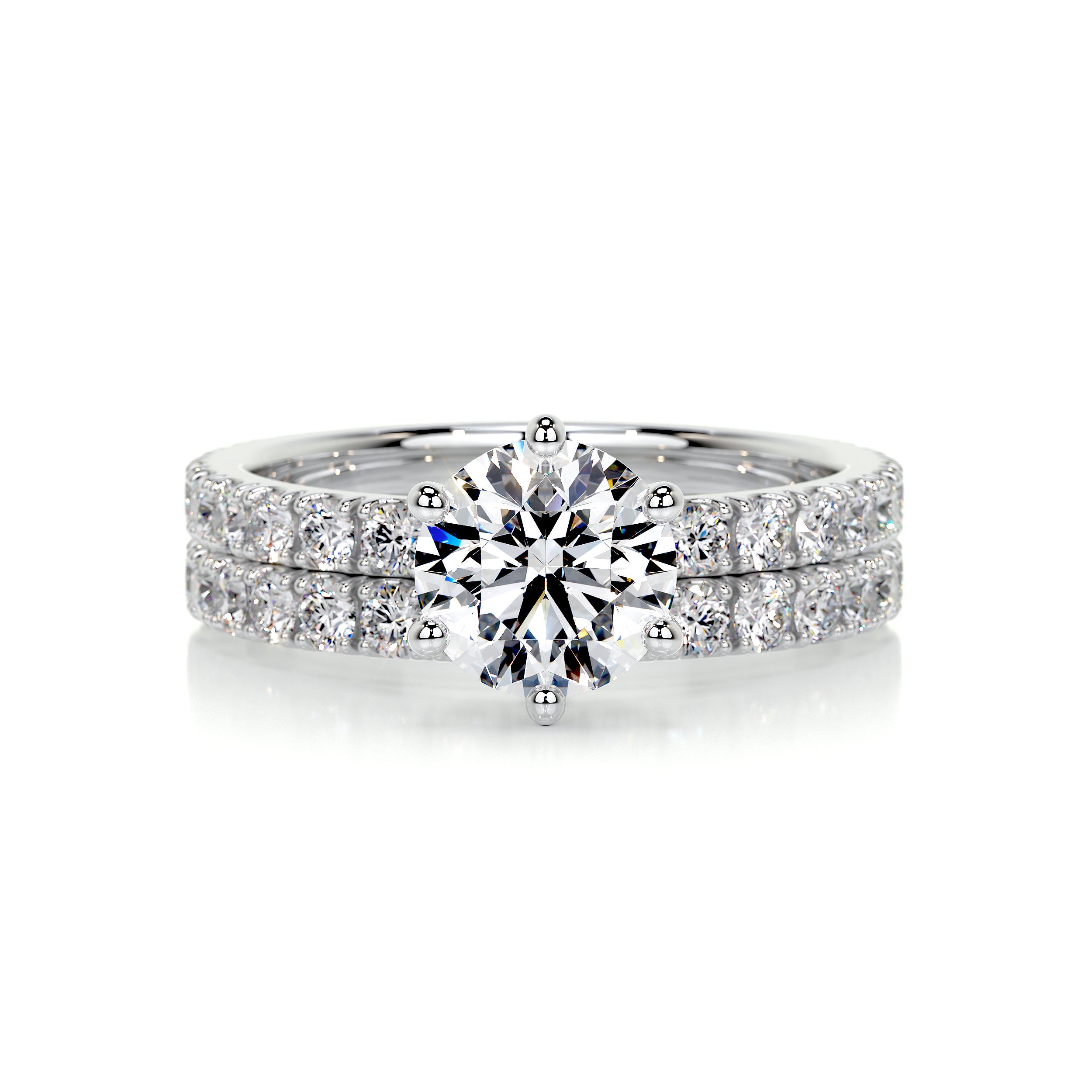 Jane Diamond Bridal Set -14K White Gold