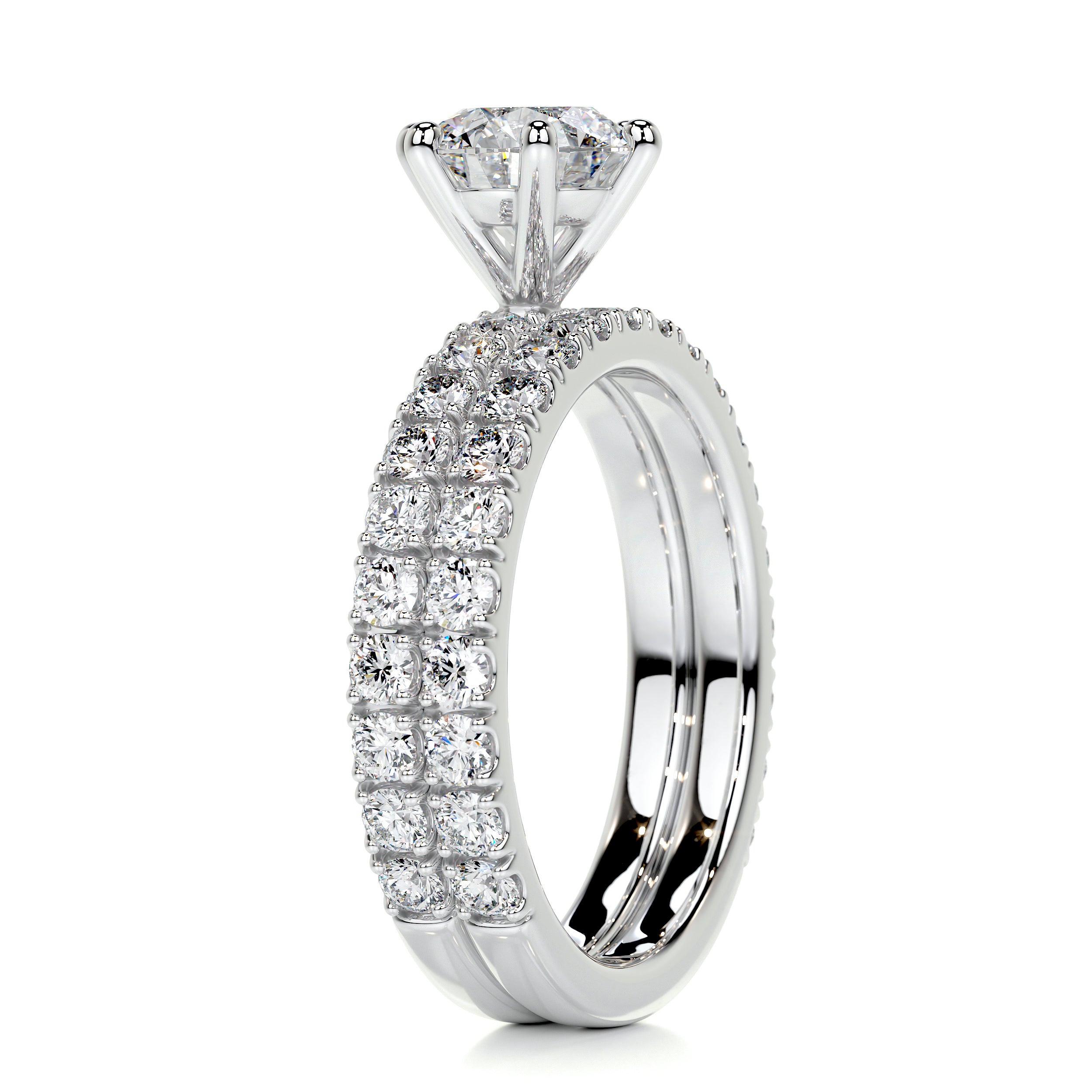 Jane Diamond Bridal Set -14K White Gold