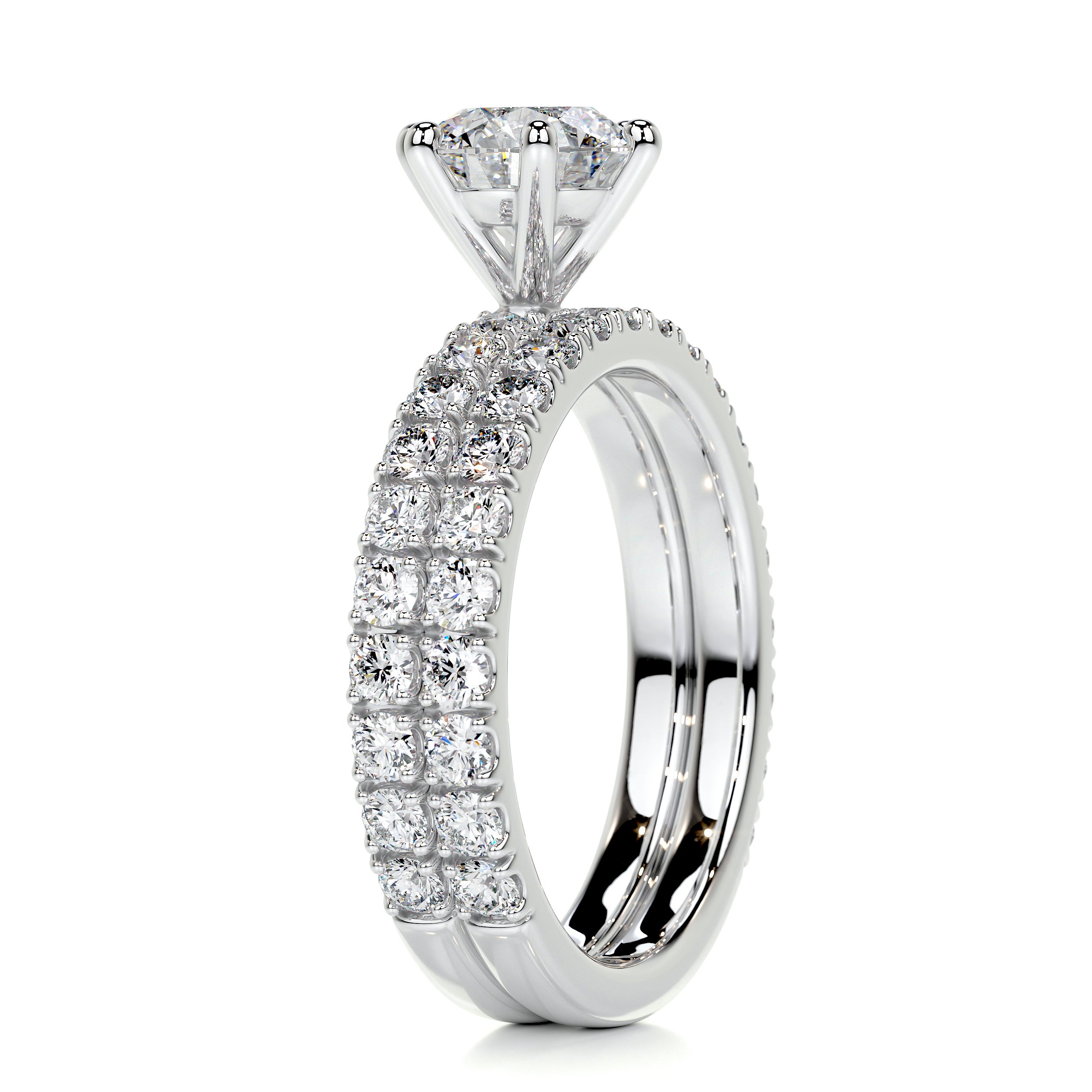 Jane Diamond Bridal Set -18K White Gold