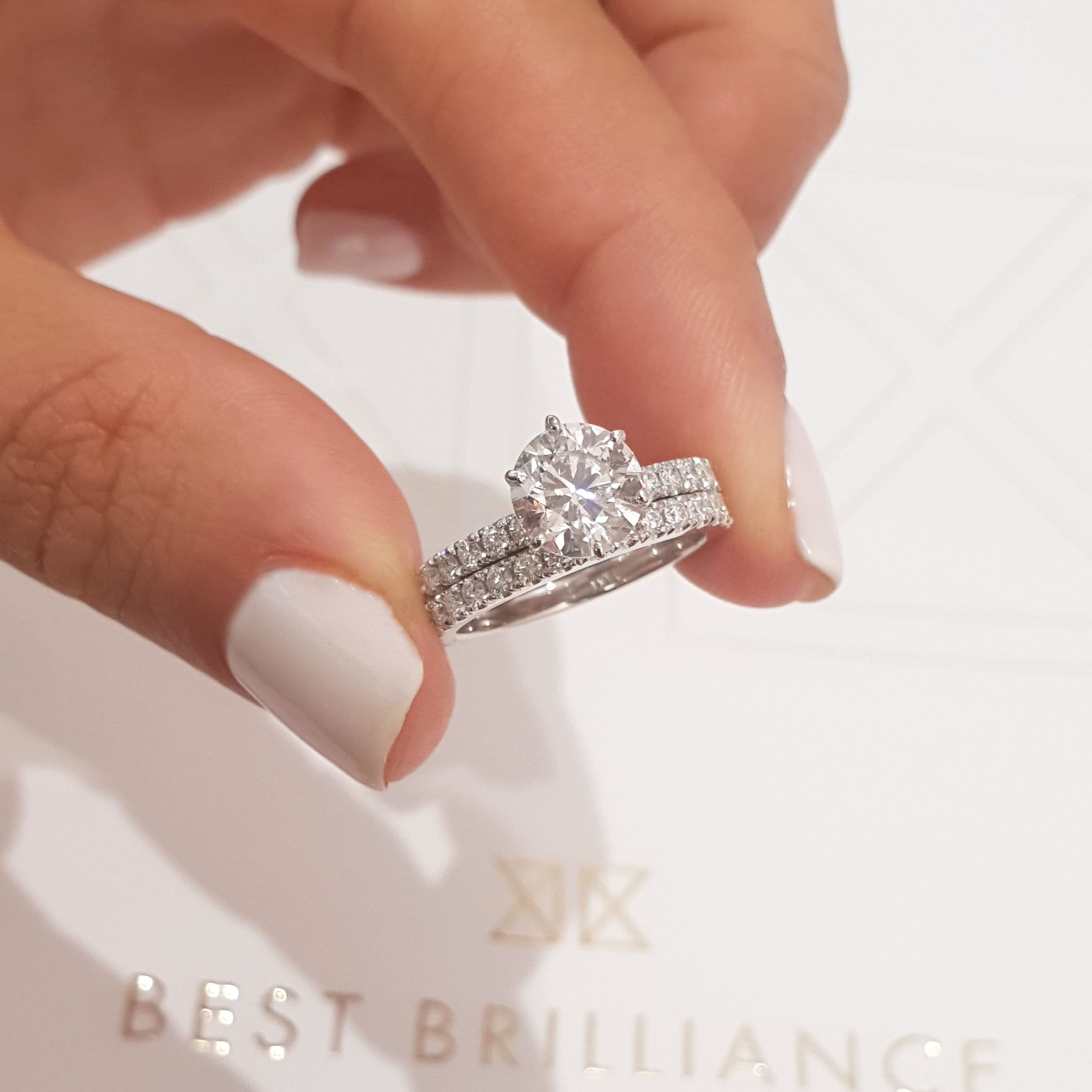 Jane Diamond Bridal Set -Platinum