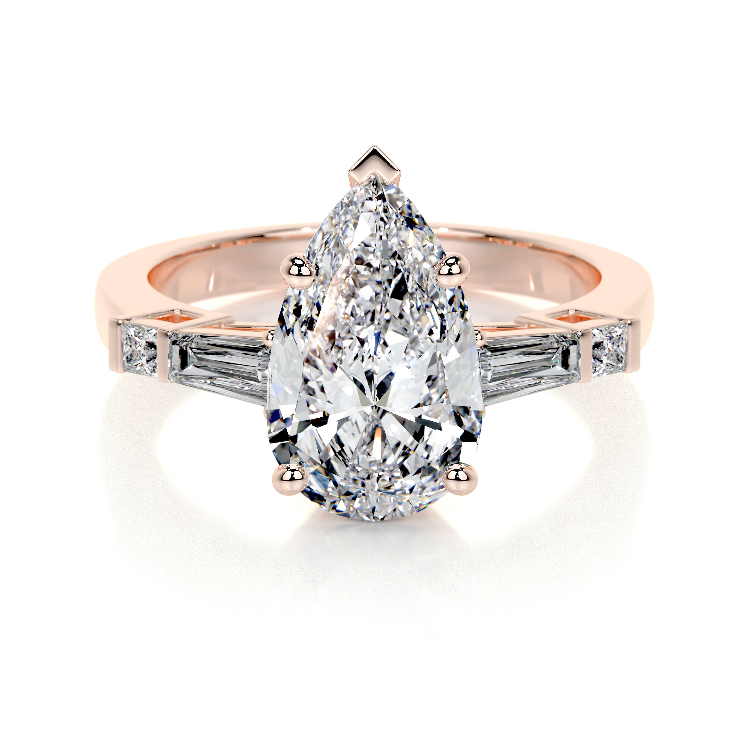 Keyshawna Lab Grown Diamond Ring -14K Rose Gold