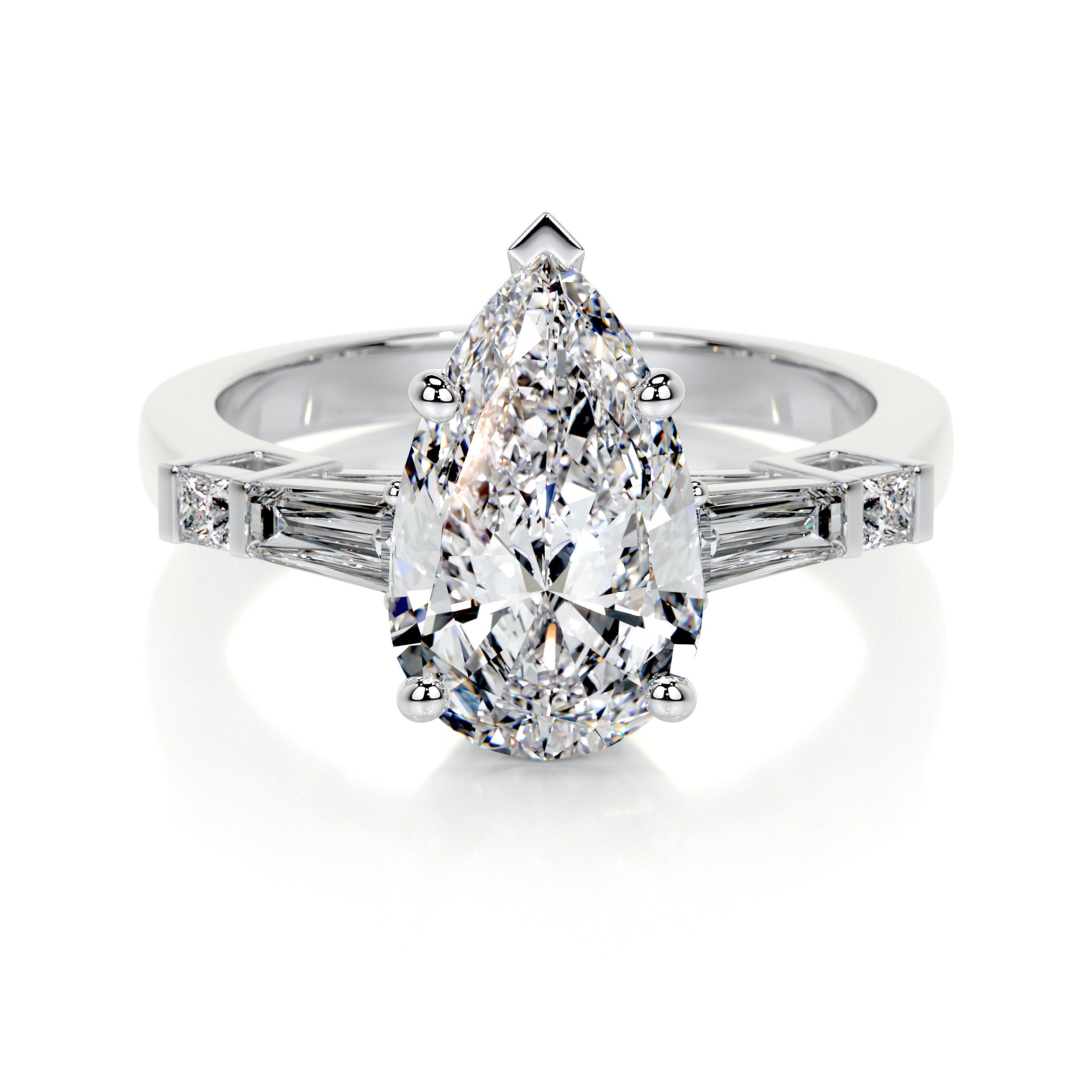 Keyshawna Lab Grown Diamond Ring -14K White Gold