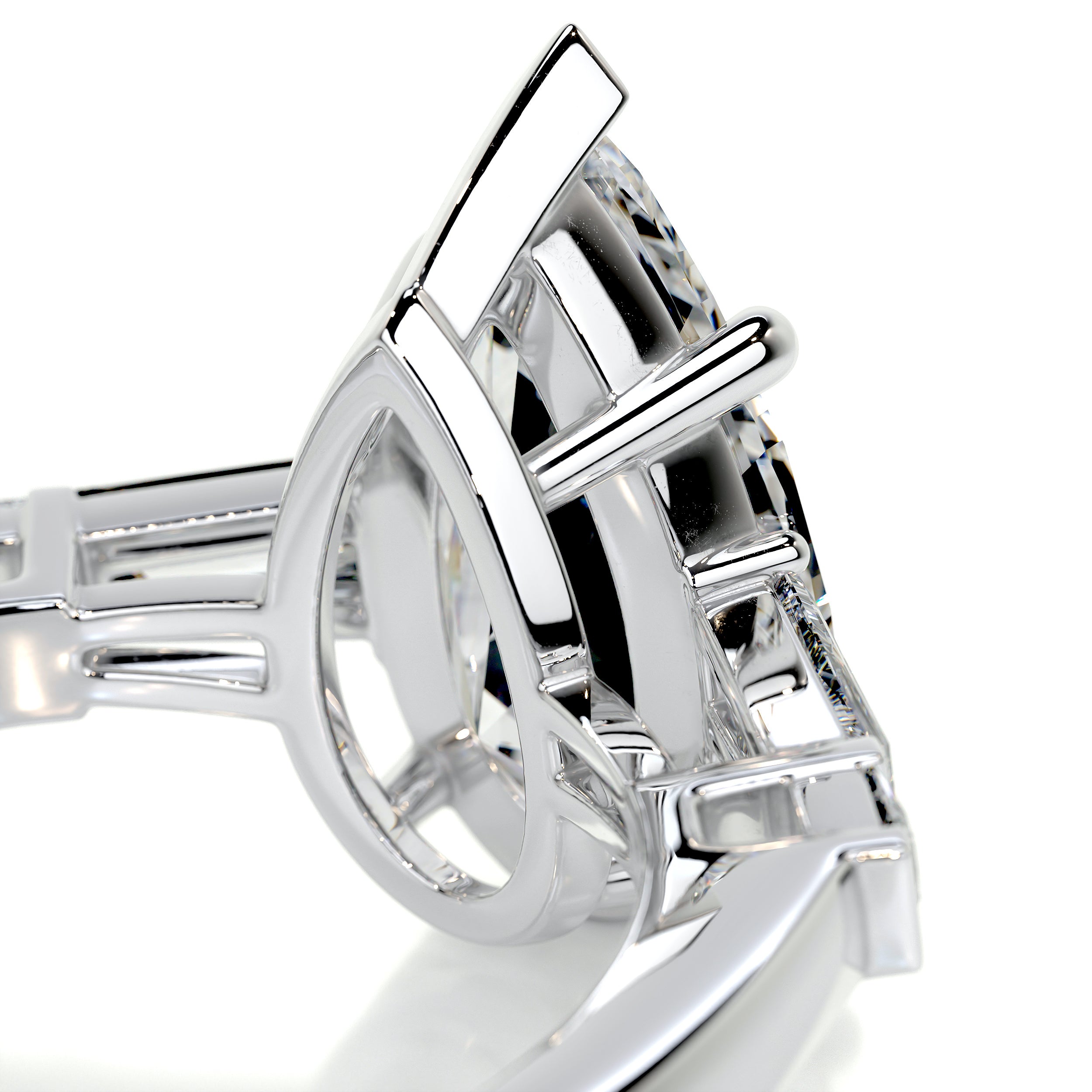 Keyshawna Diamond Engagement Ring -14K White Gold