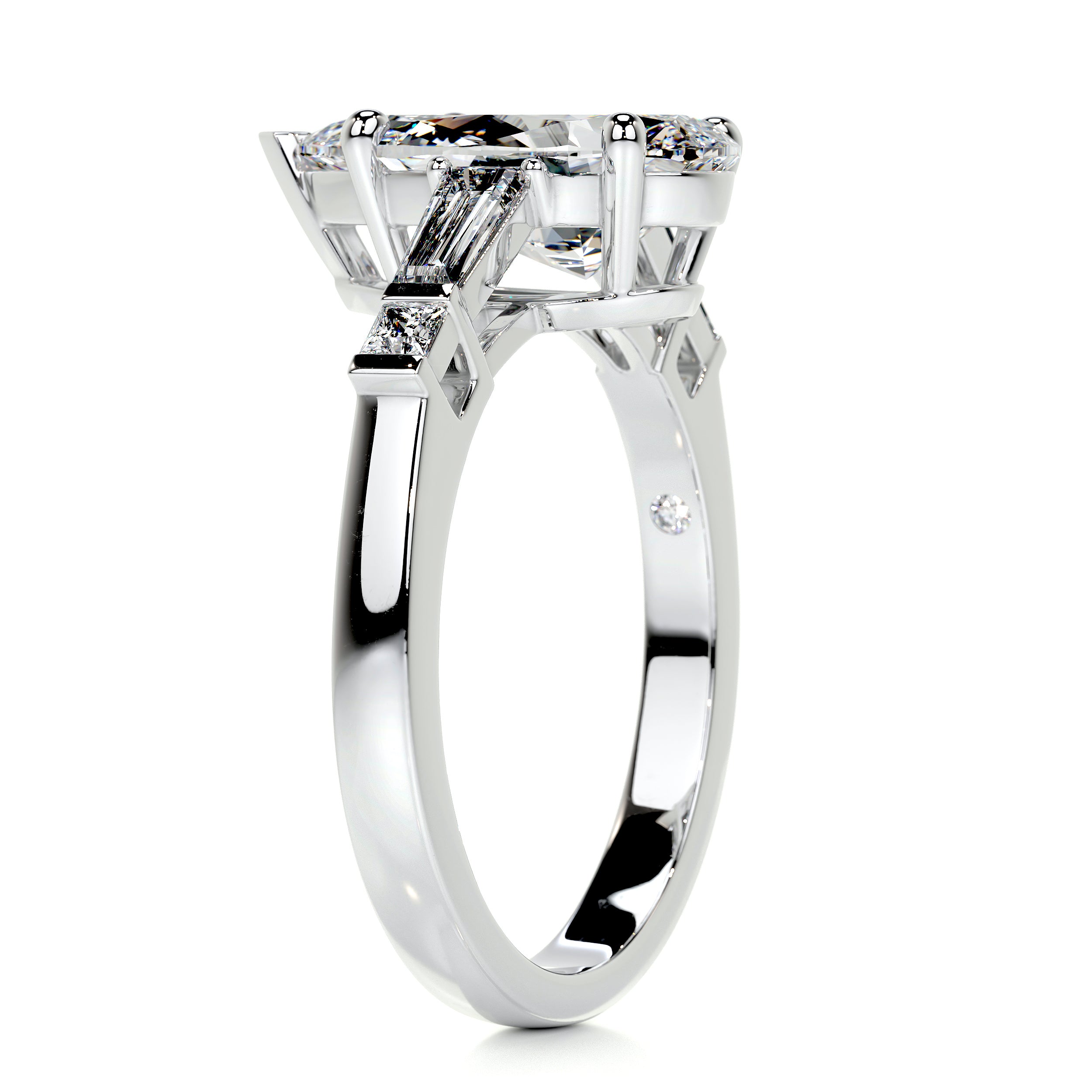 Keyshawna Diamond Engagement Ring -14K White Gold